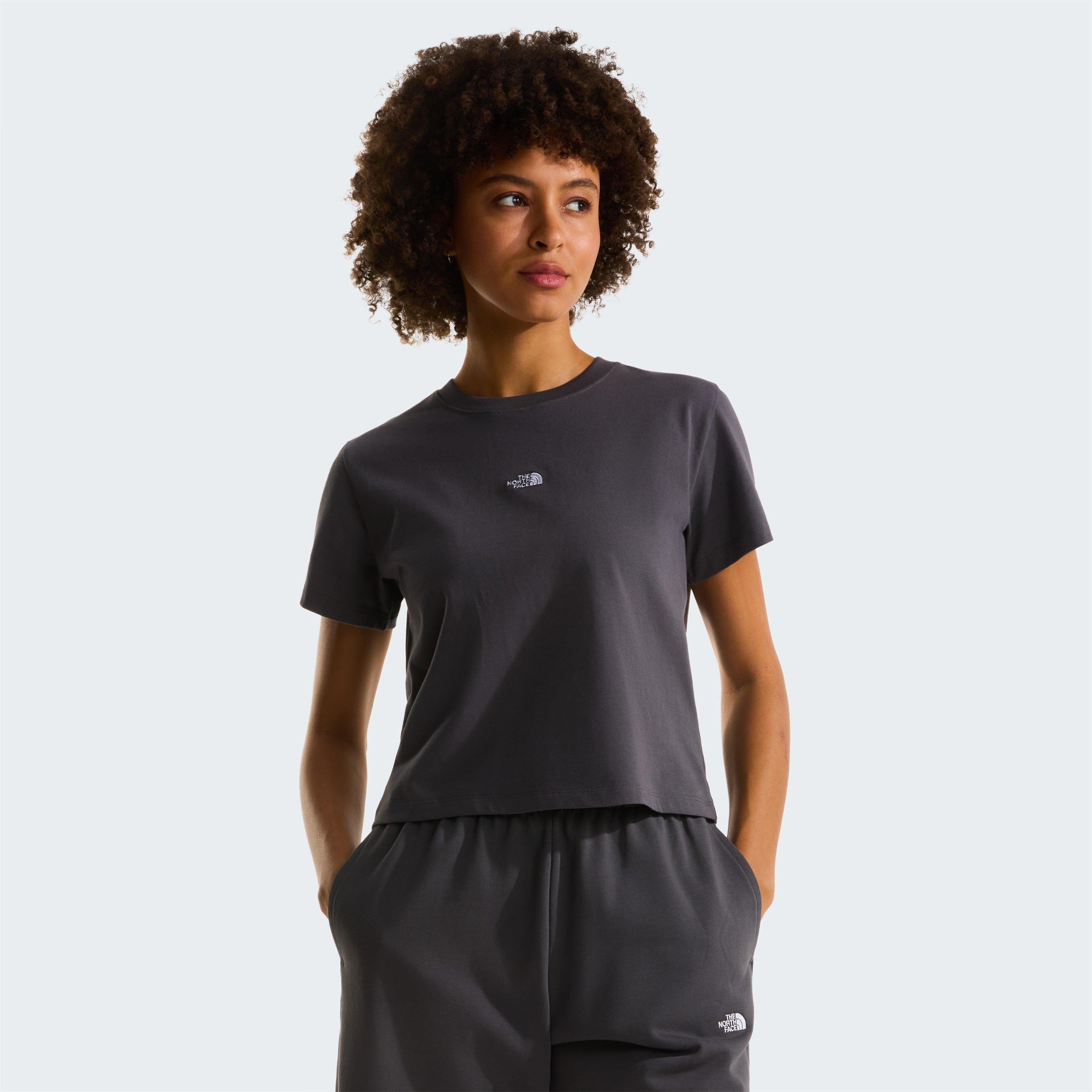 Anthracite Grey - The North Face - Essential Regular Cutie T-Shirt Womens - 3