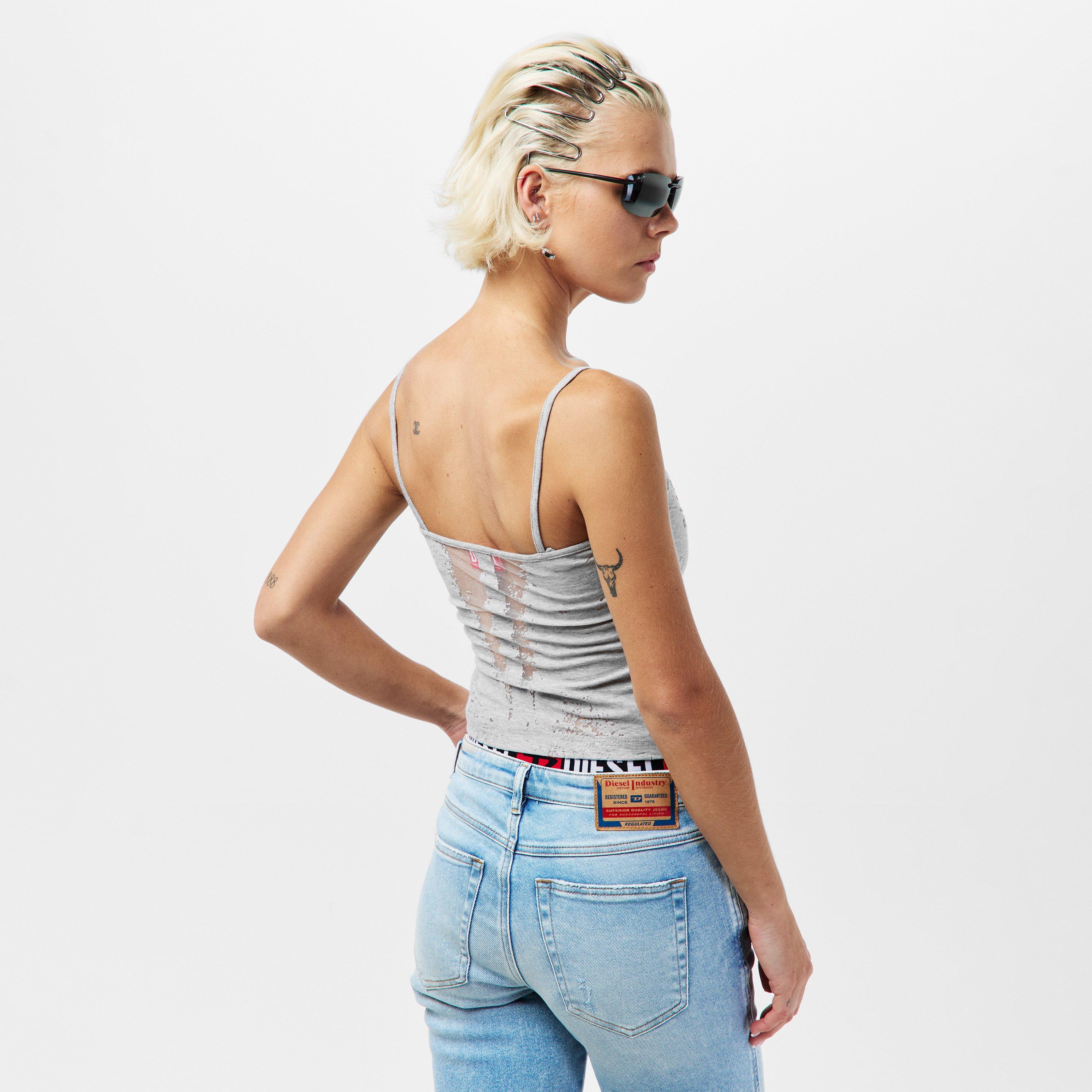 Grey - Diesel - Women's Hoper Devo Tank Vest - 4