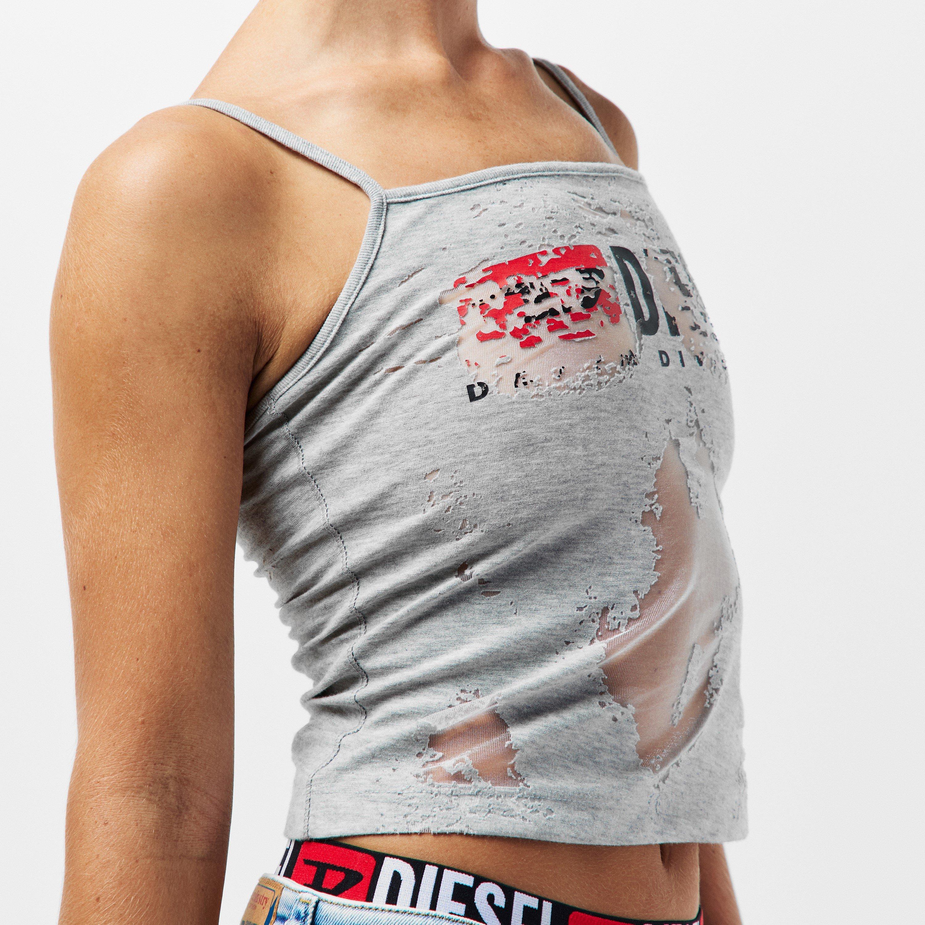 Grey - Diesel - Women's Hoper Devo Tank Vest - 5