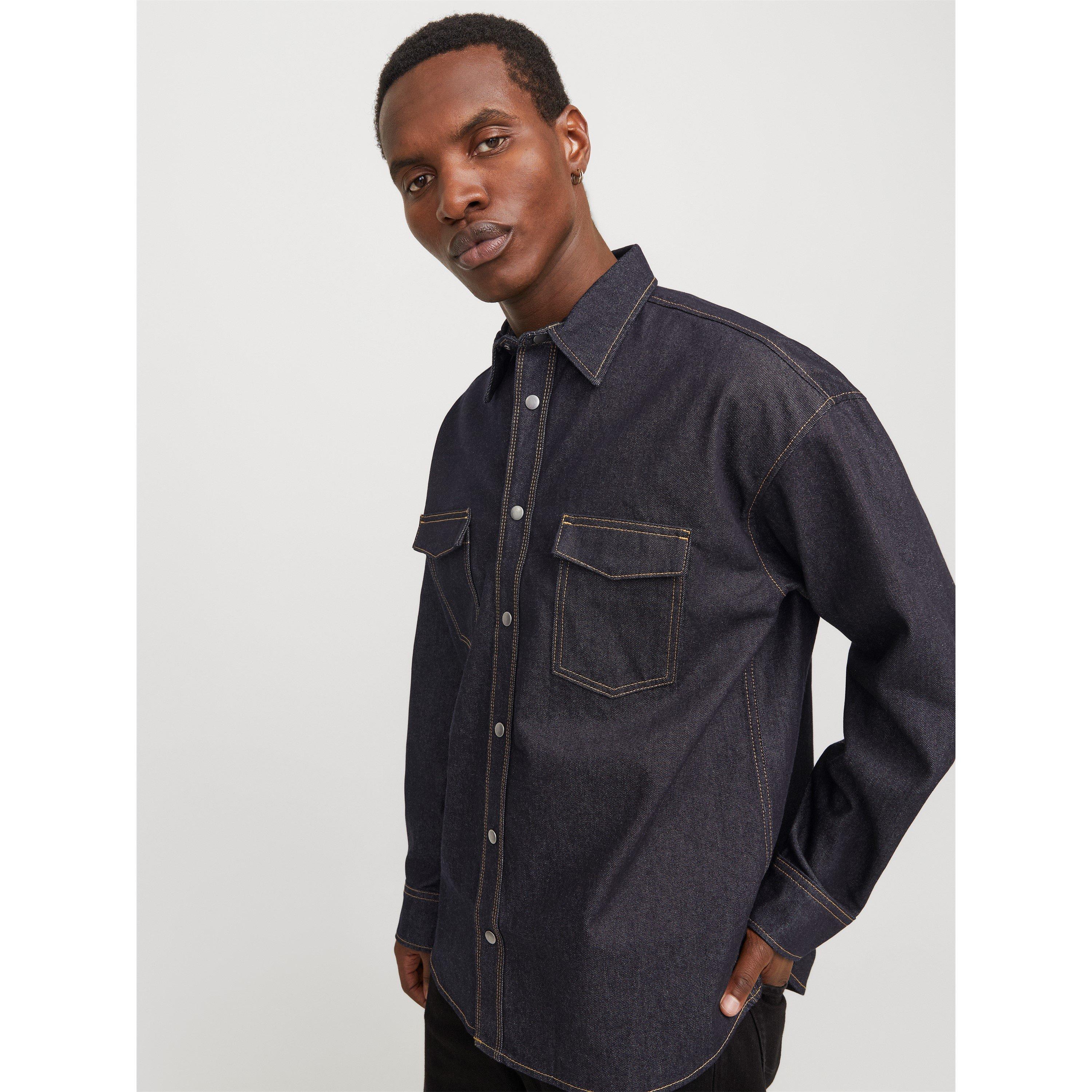 Dunkles Denim - Jack and Jones - Astin Dnm Shirt Sn99 - 6