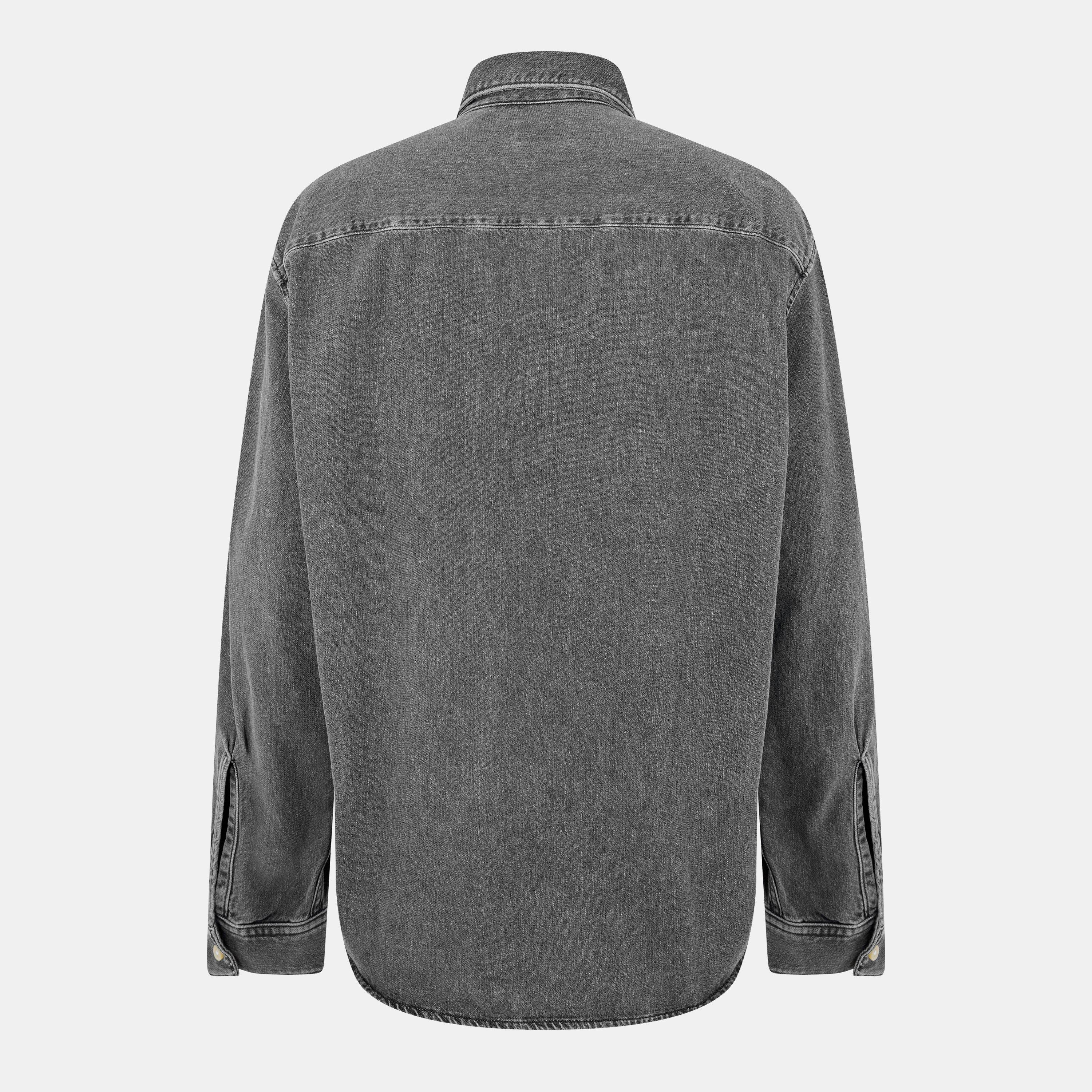 Black/Grey Dnim - Diesel - Men's Long-Sleeve Denim Shirt - 2