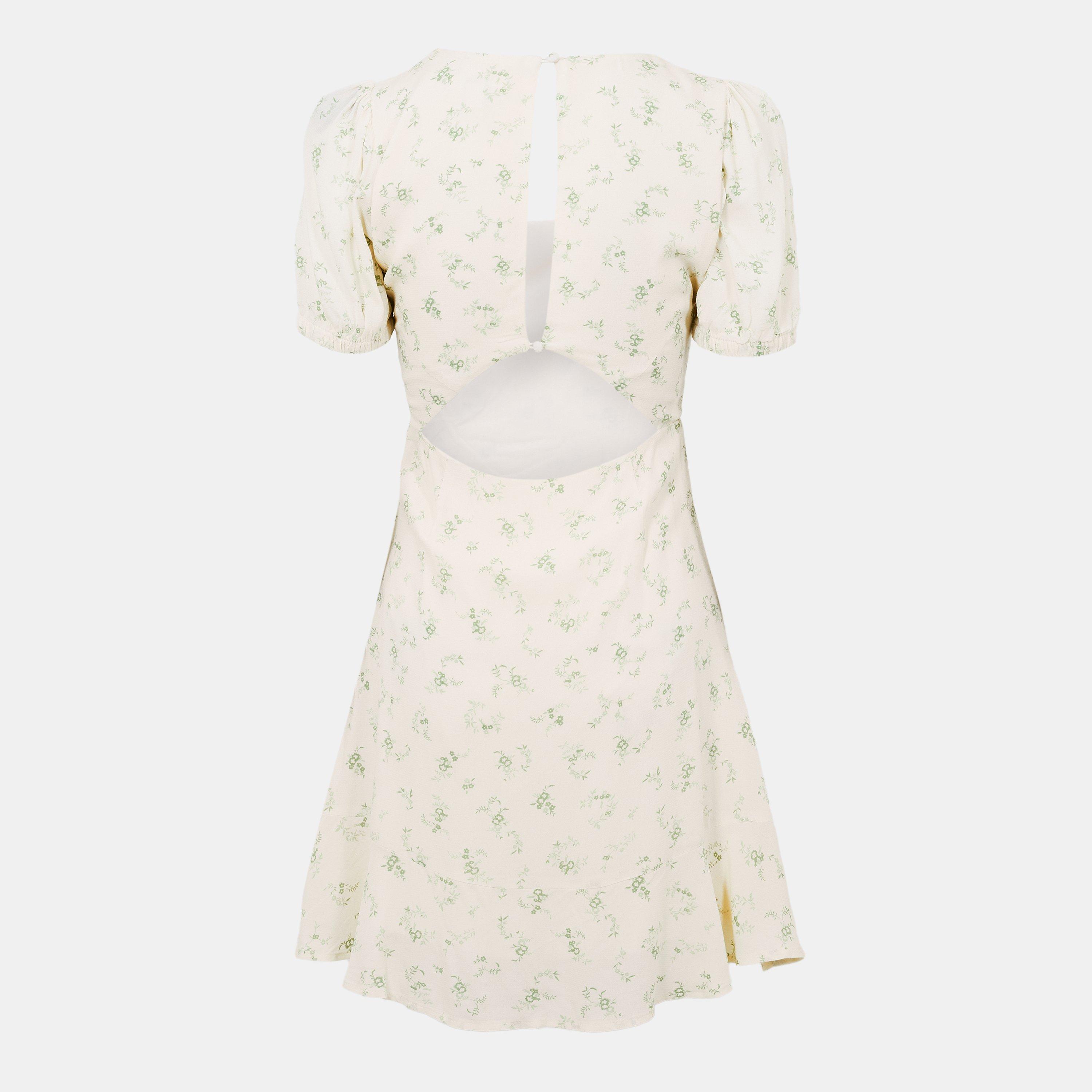 White Print - Jack Wills - Cut Out Mini Dress - 2