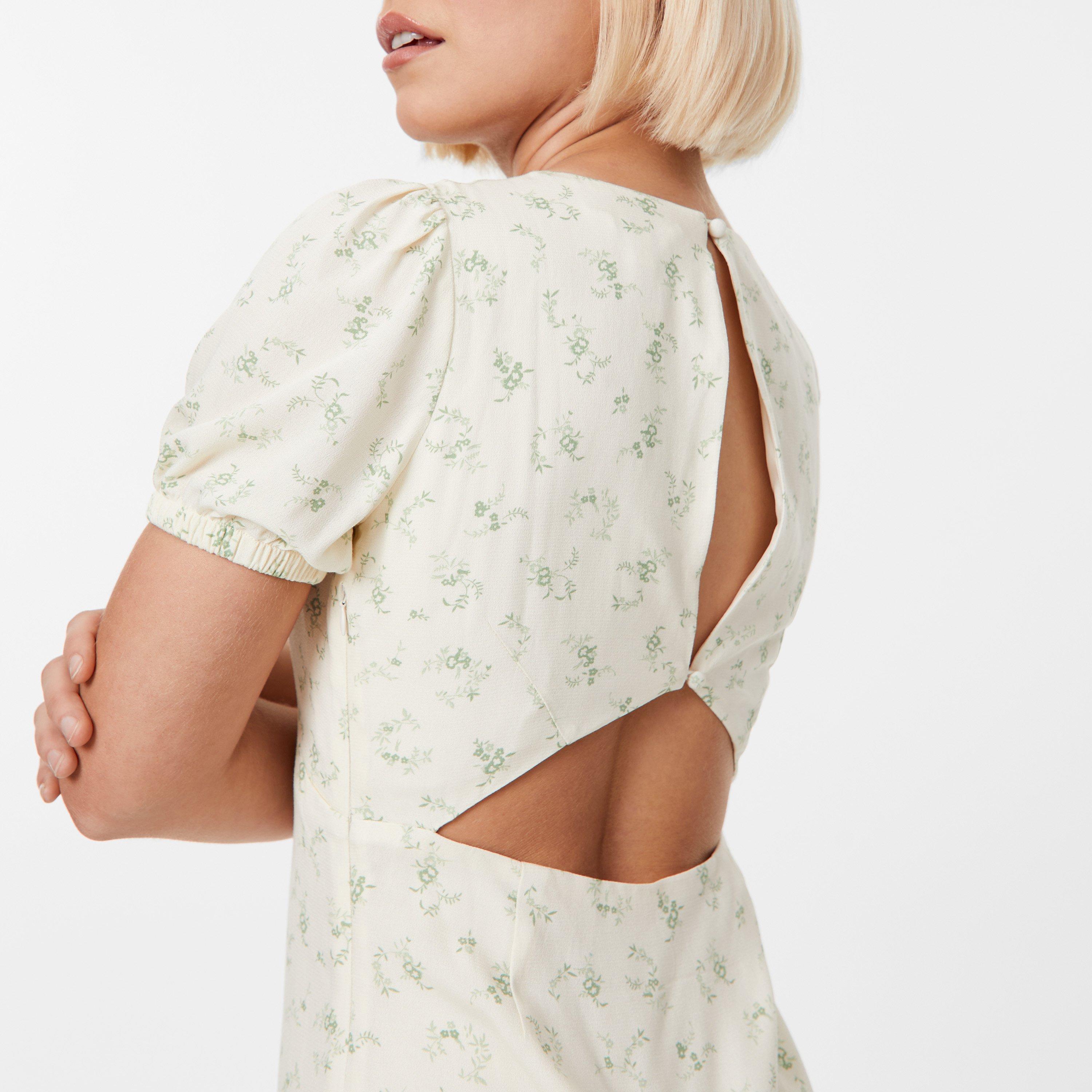 White Print - Jack Wills - Cut Out Mini Dress - 3