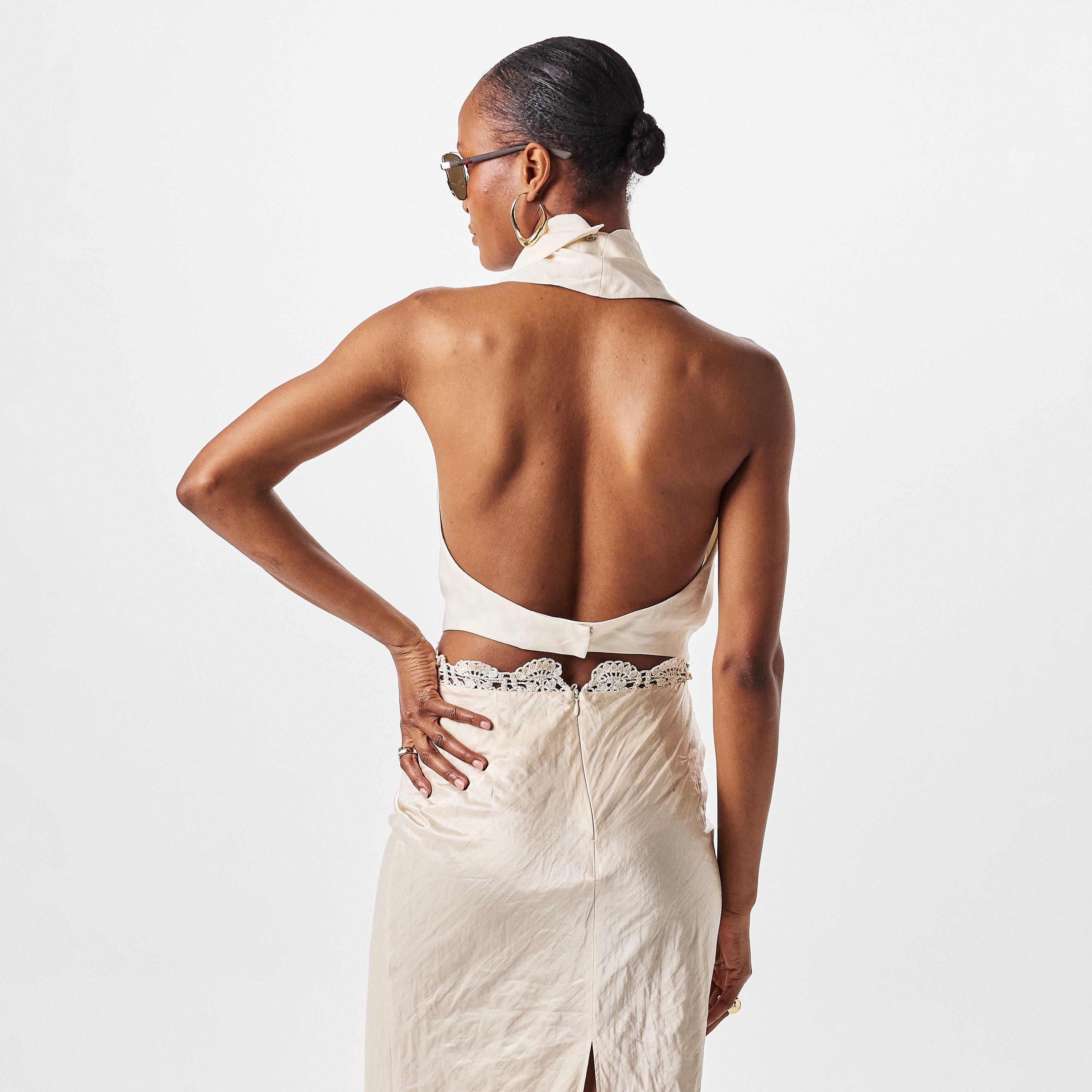 Cream - Magda Butrym - Women's Crop Top - 4