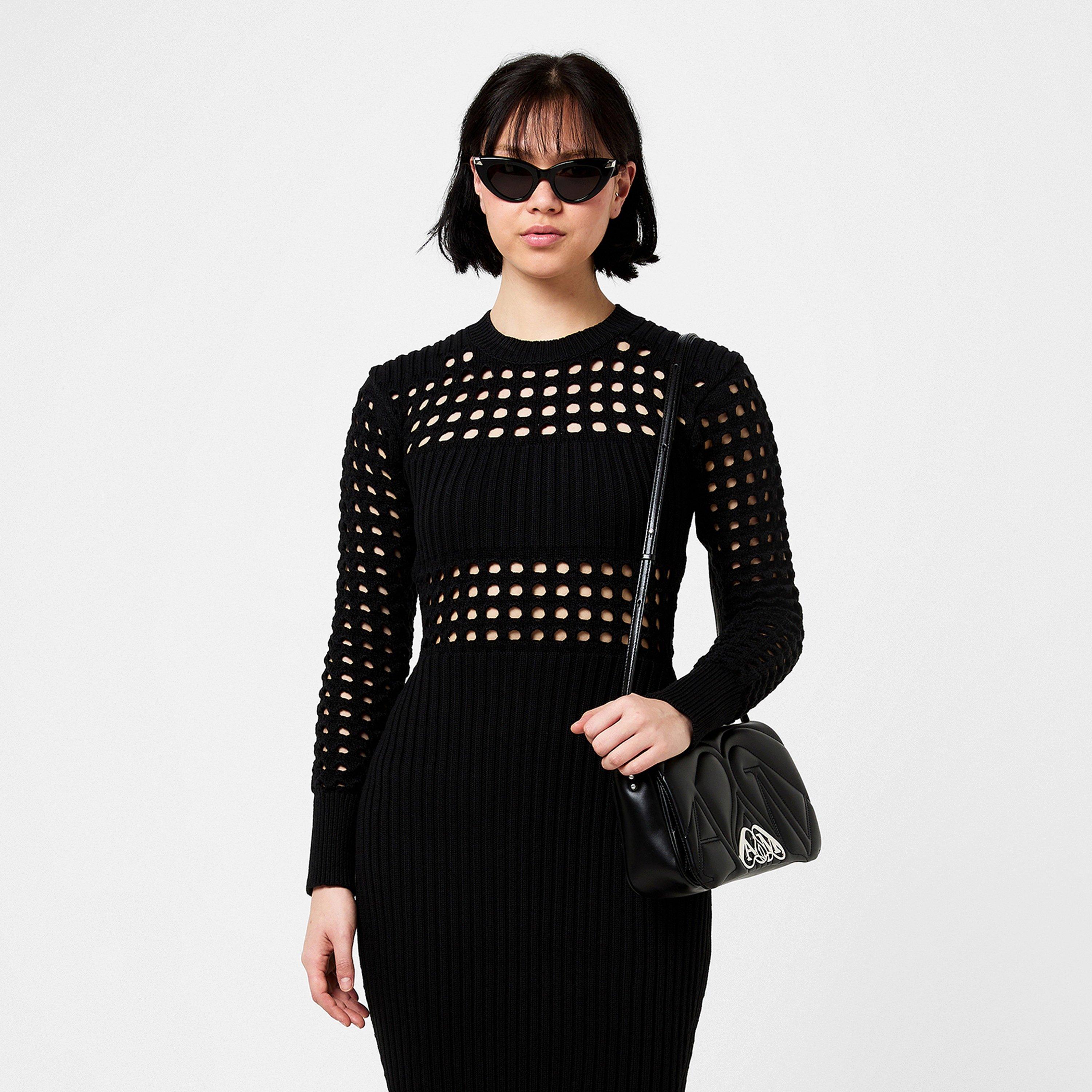 Alexander McQueen | Knitted Mesh Midi Dress | Midi Dresses