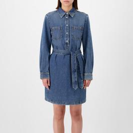 Gucci Organic Denim Horsebit Dress