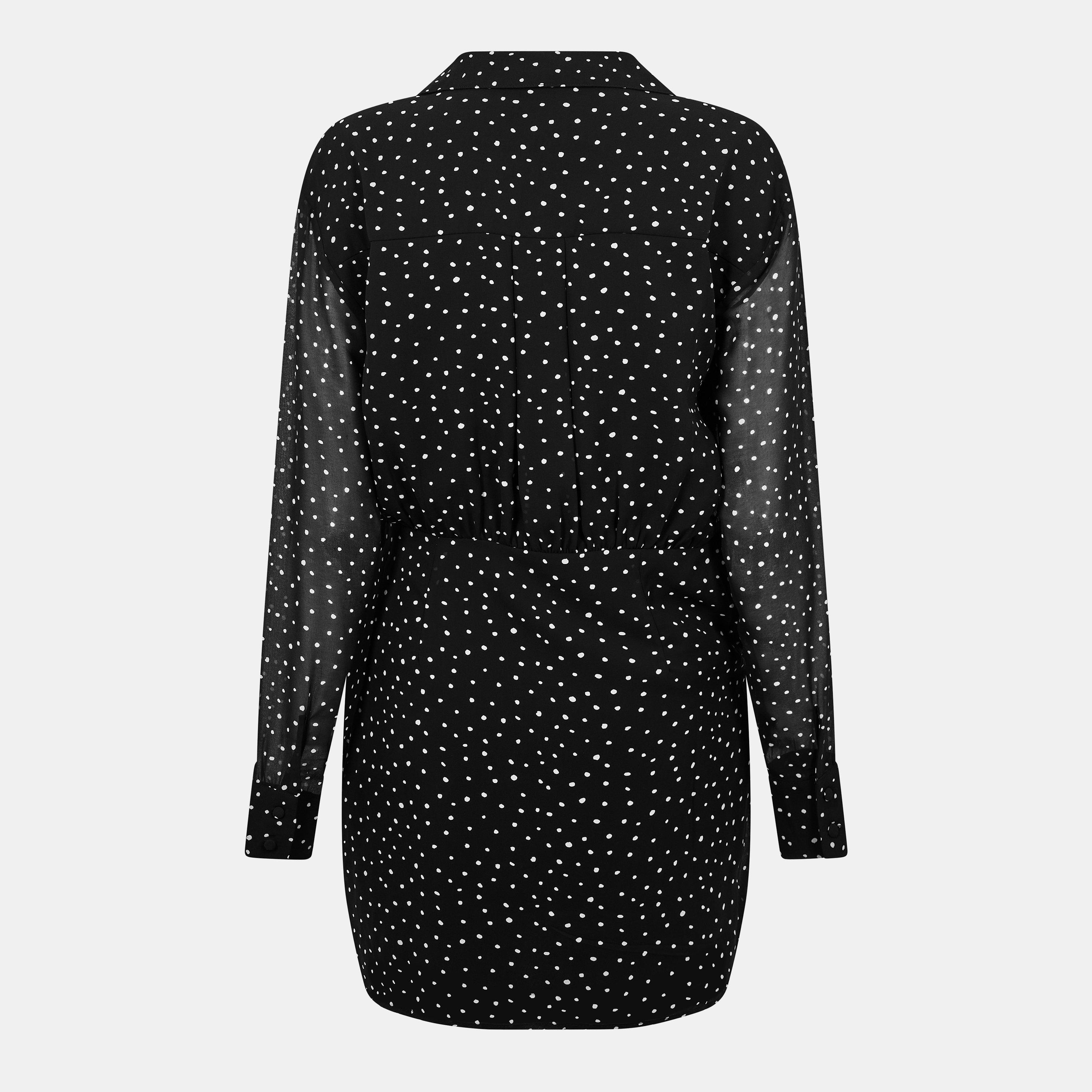 Black Spot - Jack Wills - Draped Shirt Dress - 2
