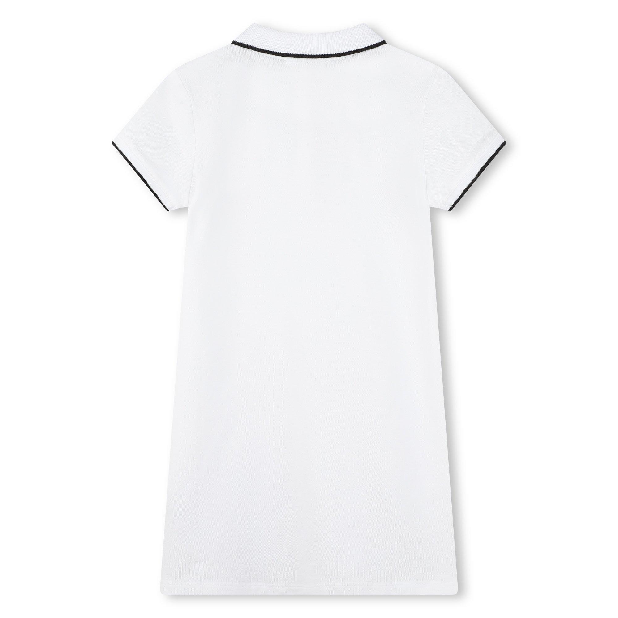 White 10P - Boss - Kids Logo Polo Dress - 2