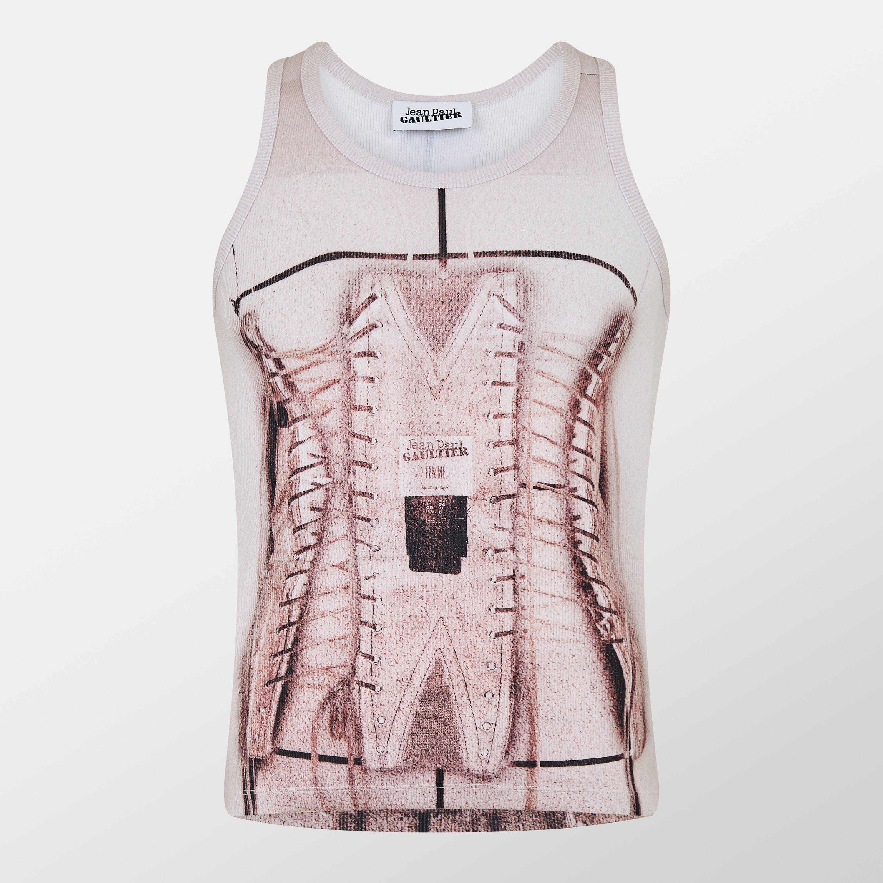Dusty Pink - Jean Paul Gaultier - Corset Tank Top - 1