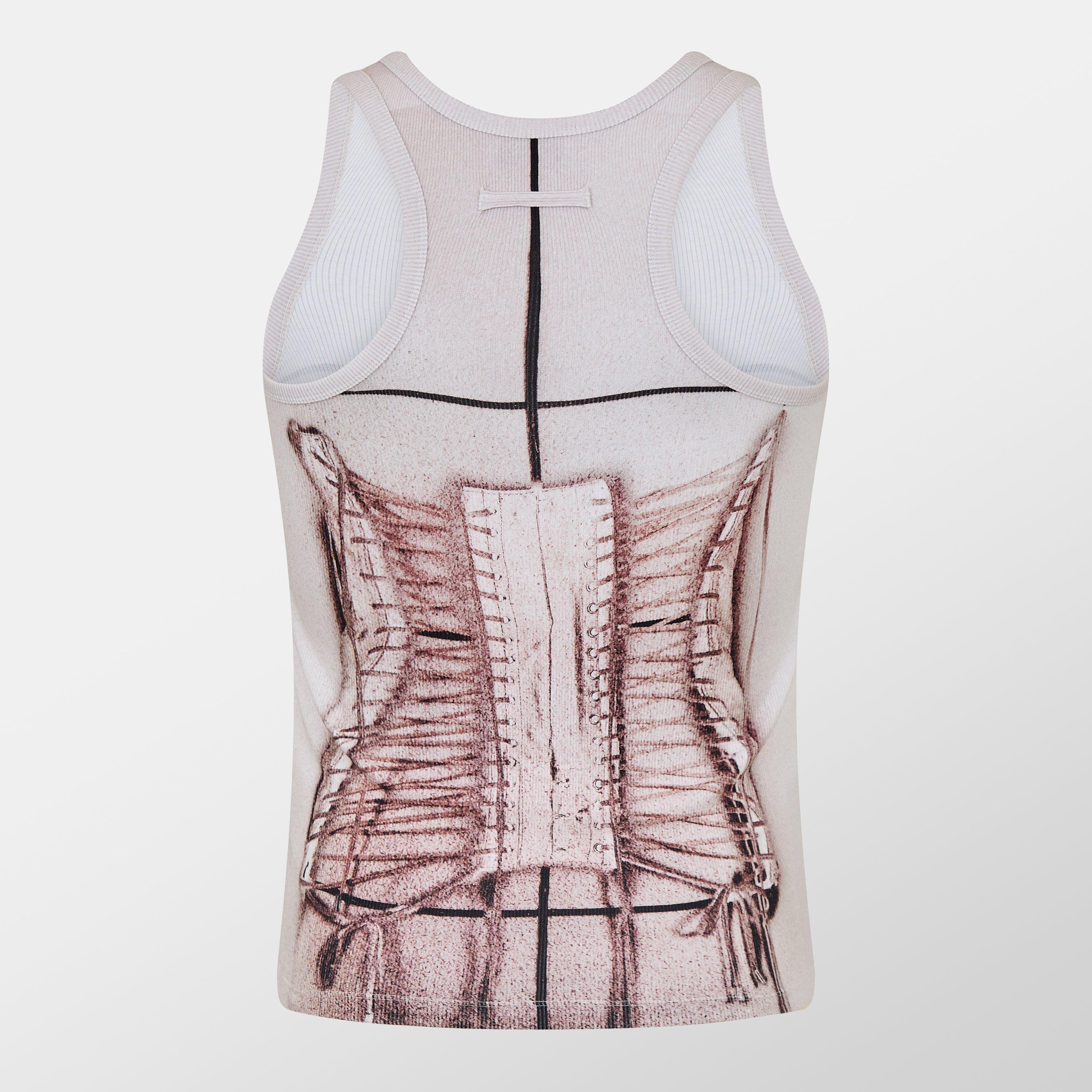 Dusty Pink - Jean Paul Gaultier - Corset Tank Top - 2