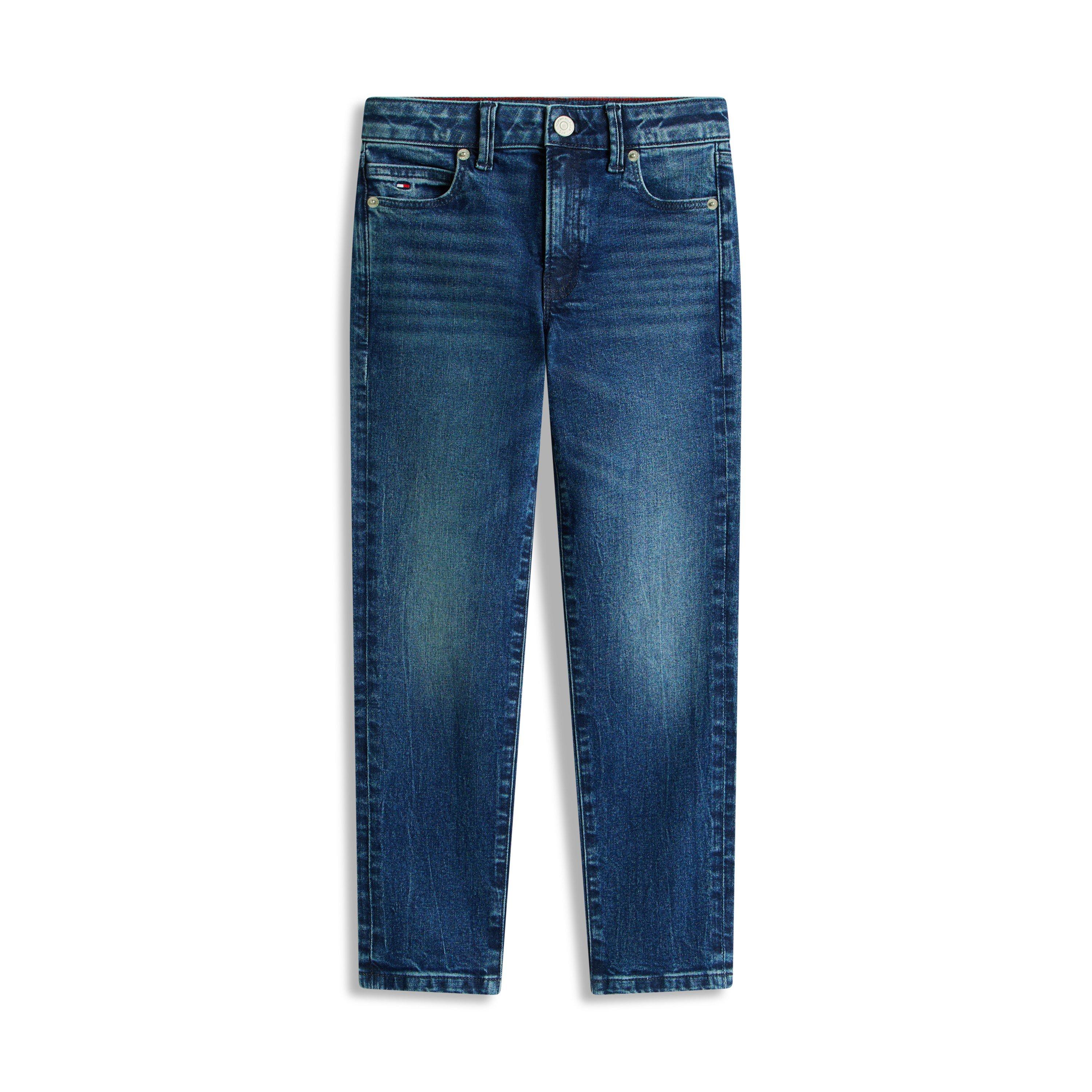 Tommy Hilfiger Kids' Straight Leg Jeans - Dark Denim 1BJ - Size 14Y