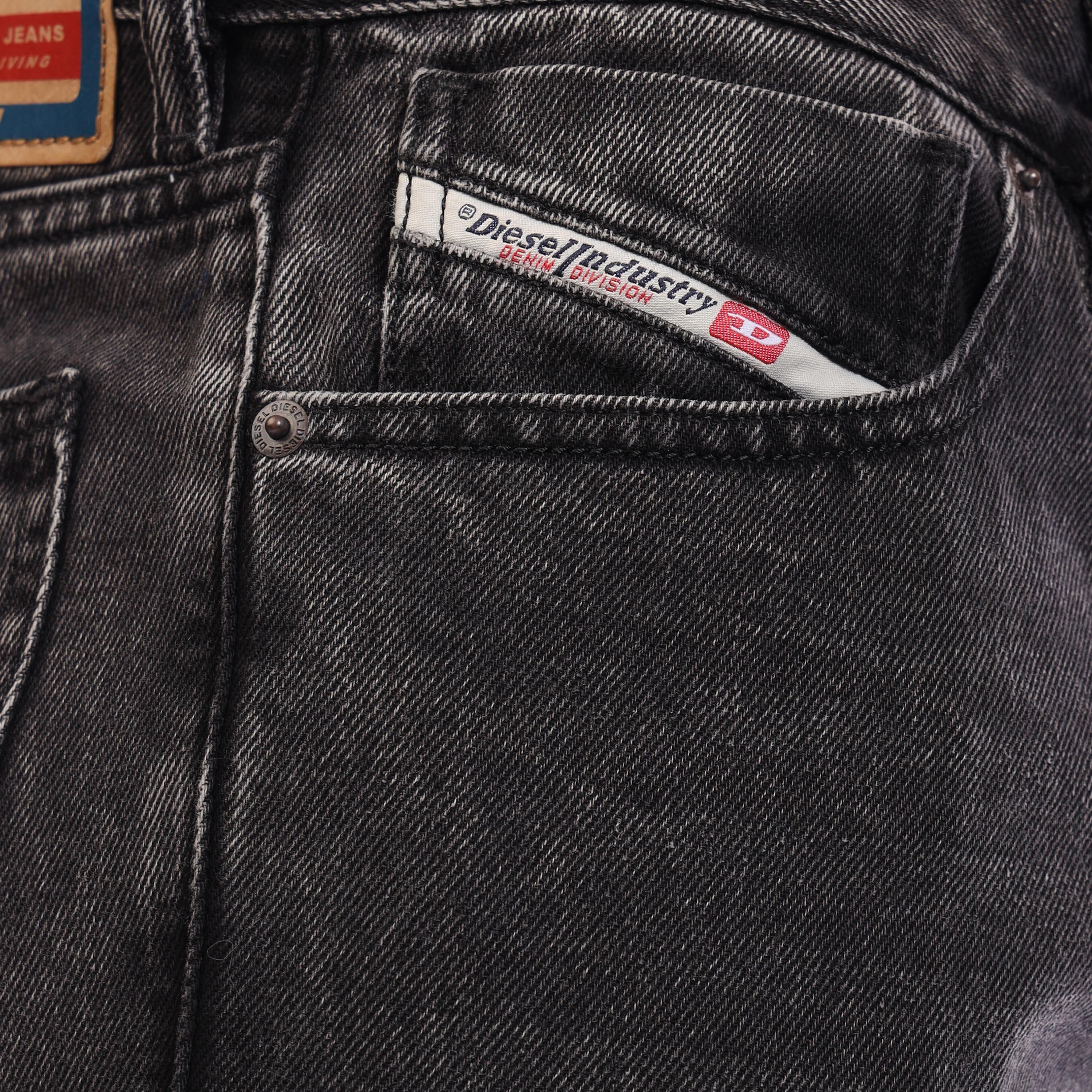Blk Gry Denim - Diesel - Men's 1995 Straight Leg Jeans - 5