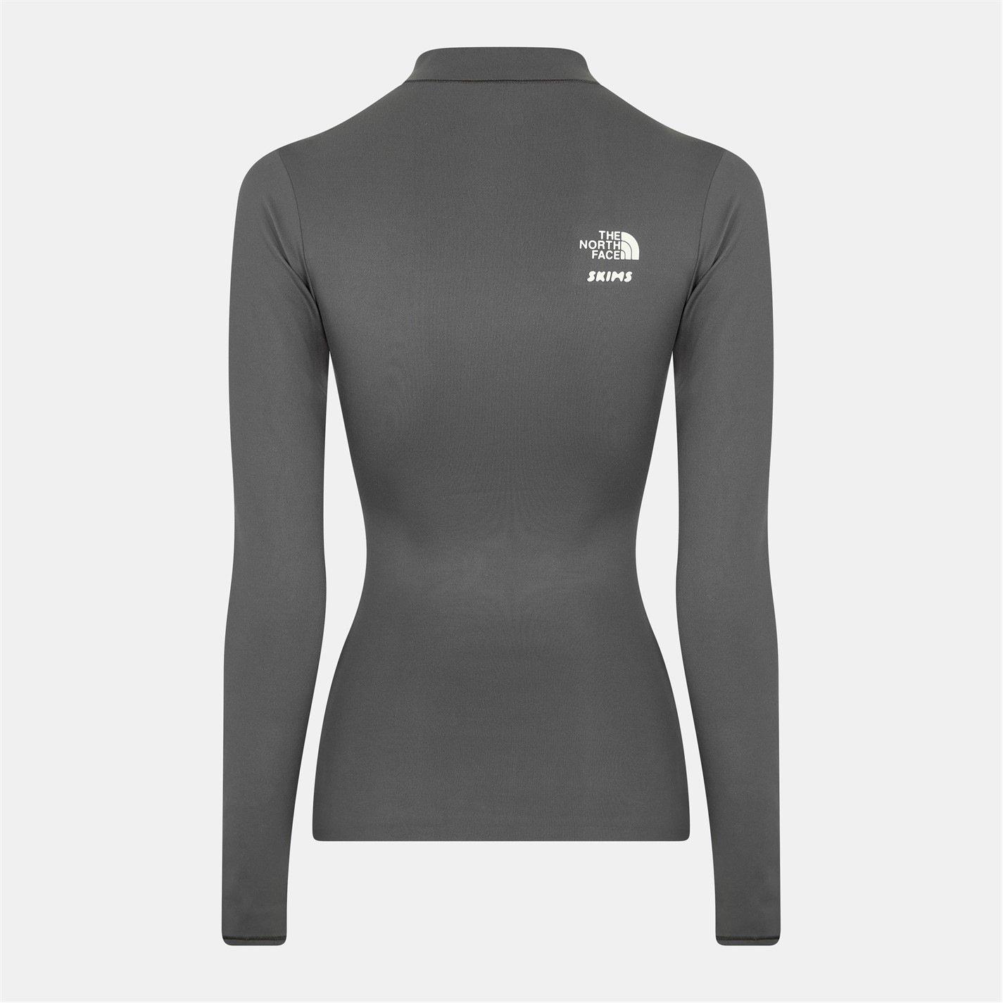 SK Gunmetal - TNF x Skims - Womens Refina Long Sleeve Top - 2