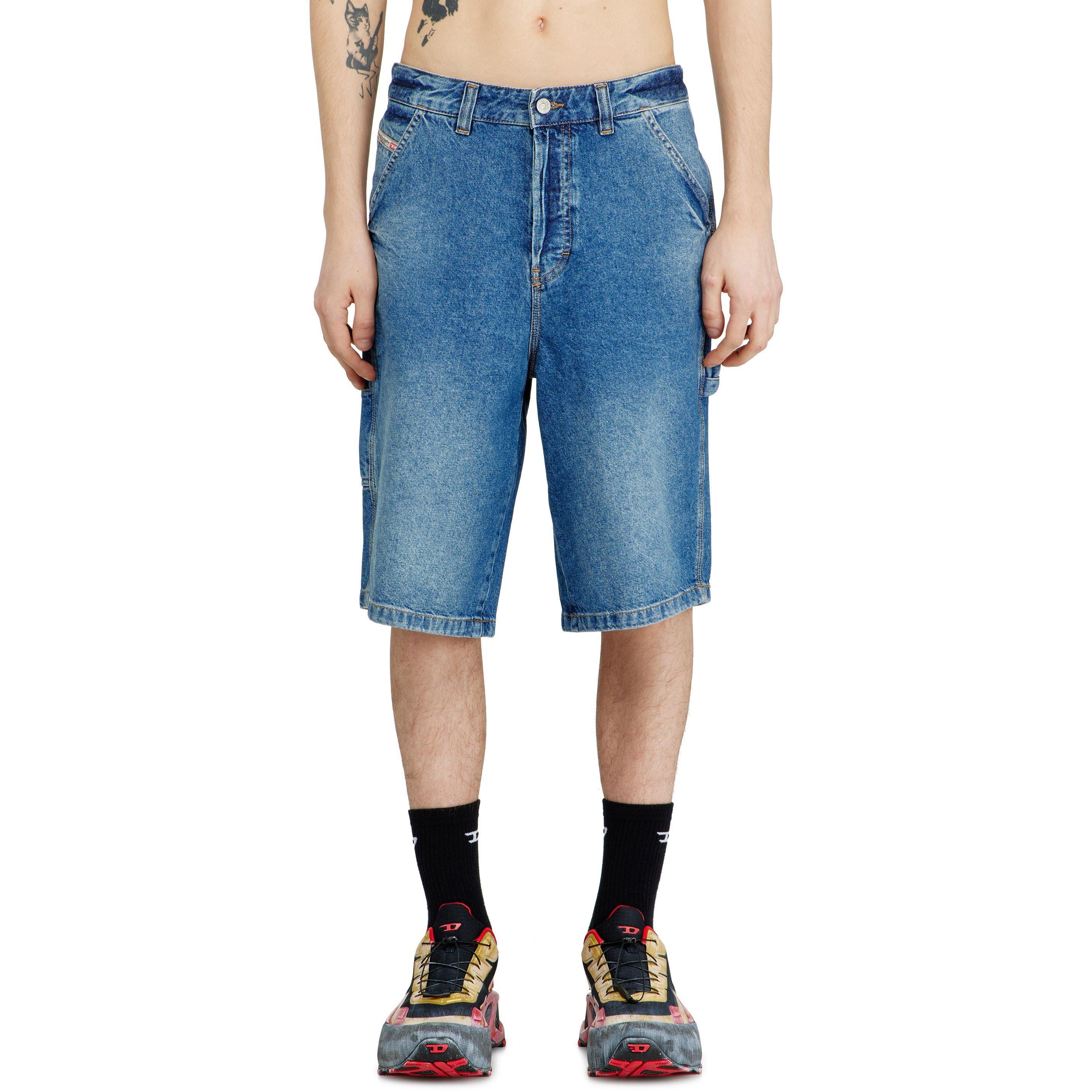 Mid Blue - Diesel - Men's Denim Shorts - 3