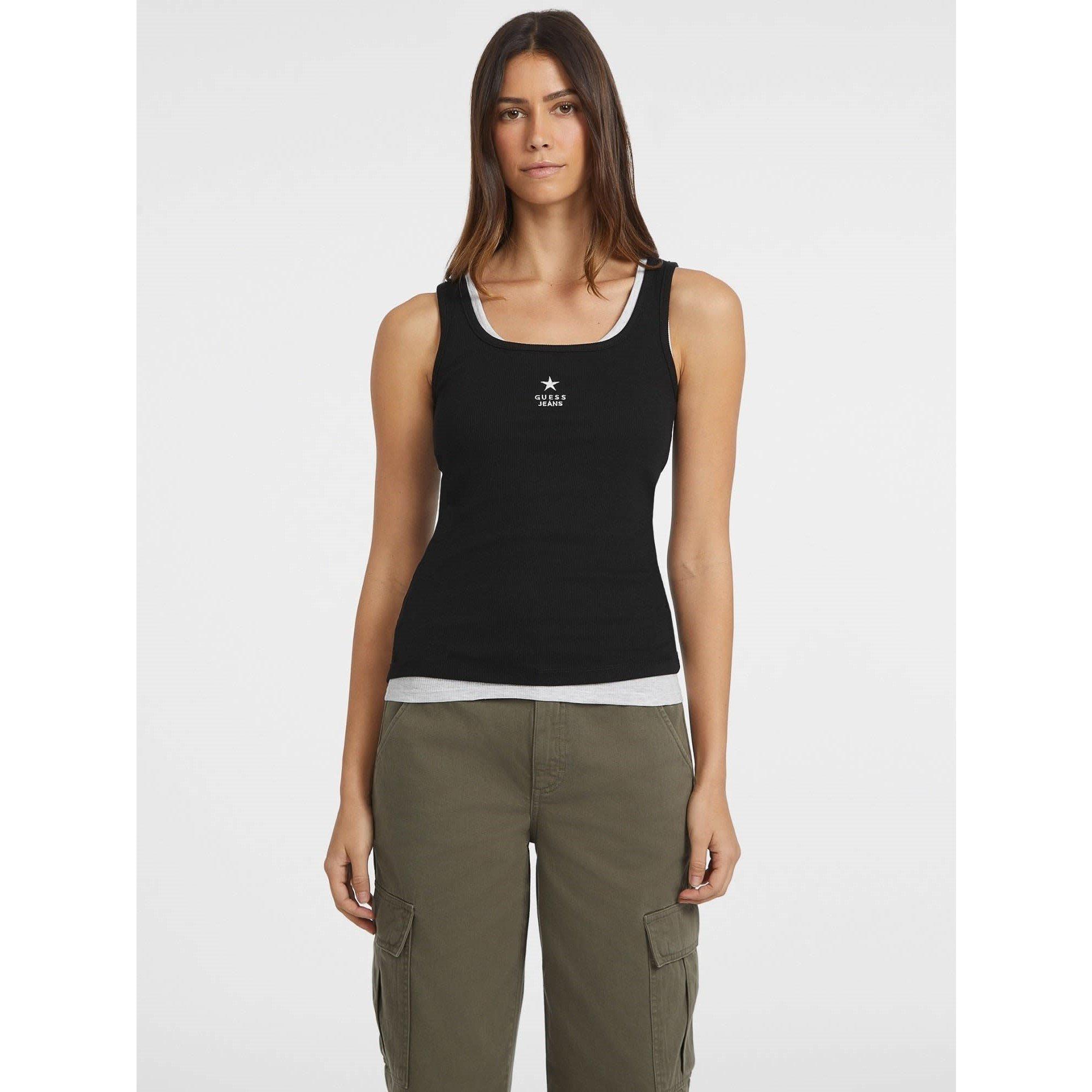 Nero Jet A996 - Guess - Women's Embroidered Star Vest - 3