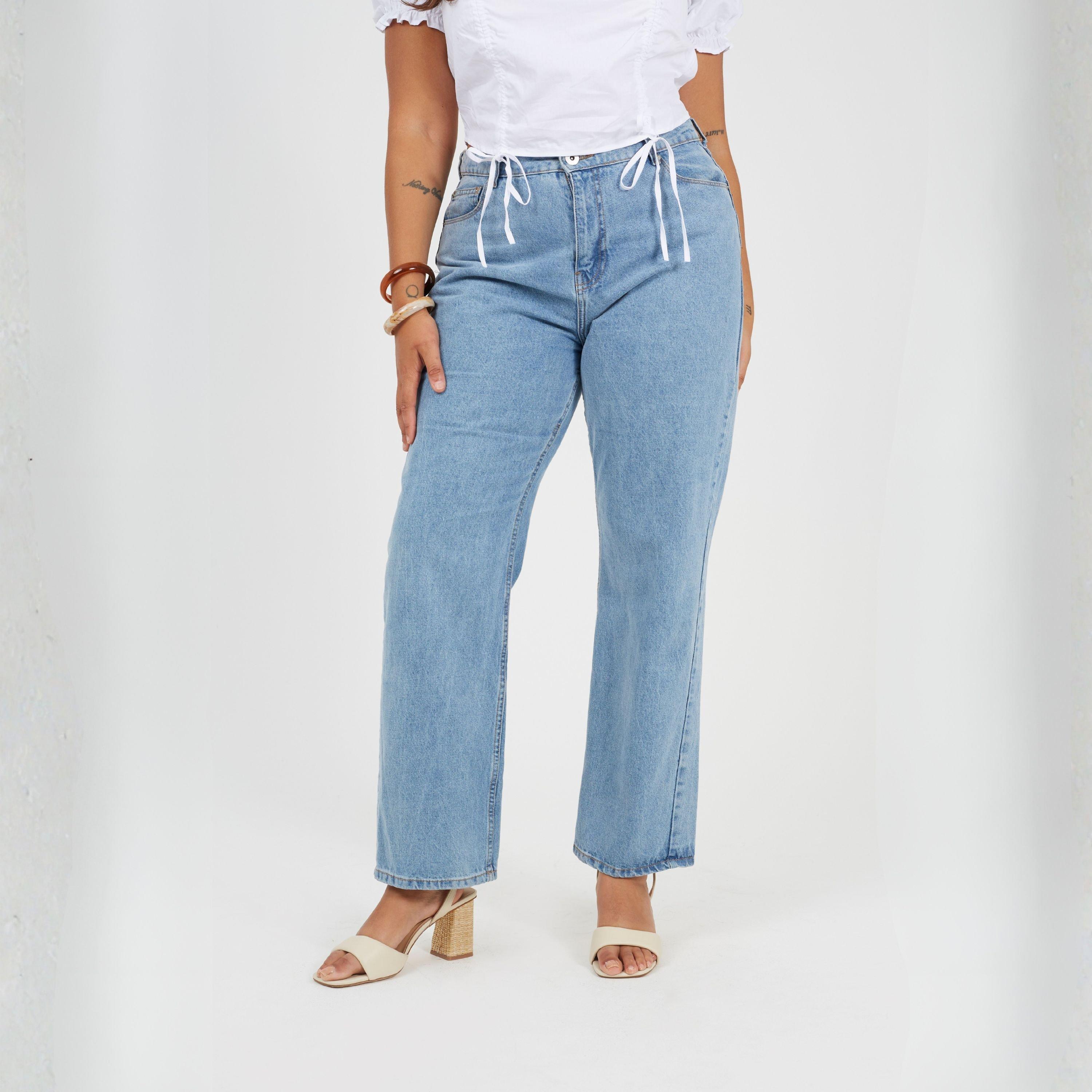 Brave Soul Women's Plus Size Jeans Wuth Turn Up Hem - Pale Mid Blue - 22 (4XL)