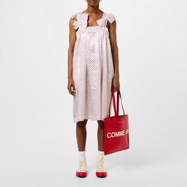 Comme des Garcons Girl Soft Satin Bow And Dots Dress