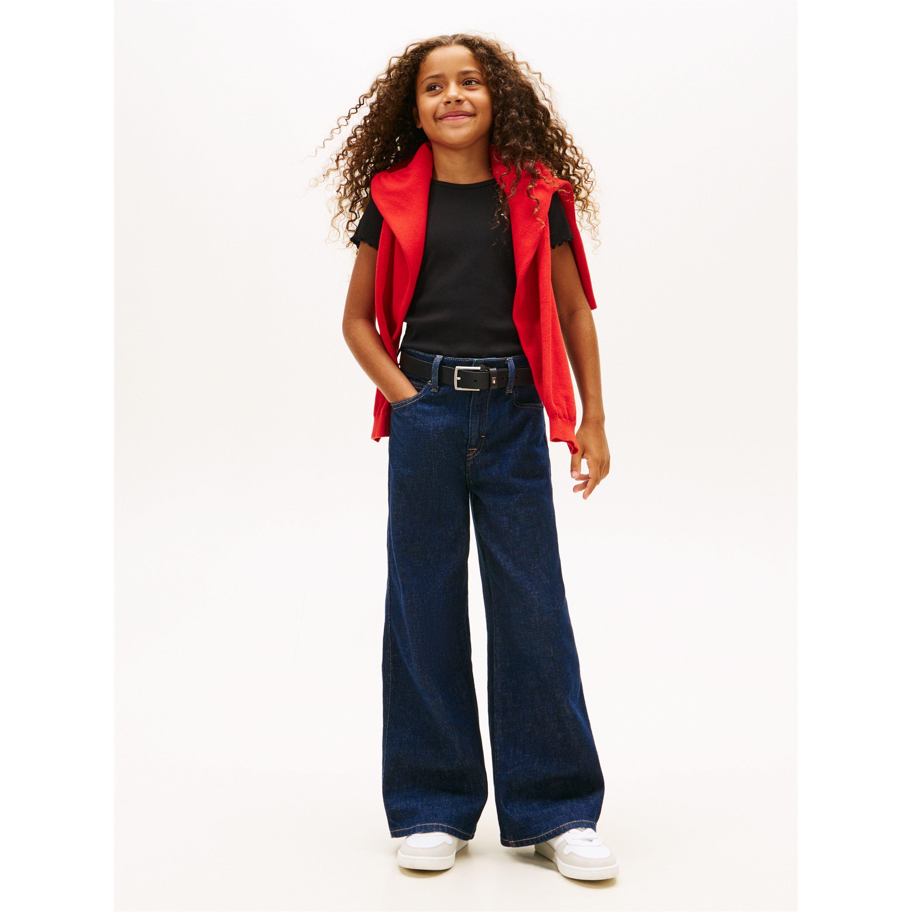 Tommy Hilfiger Kids' Essential Rib Crop Top | USC