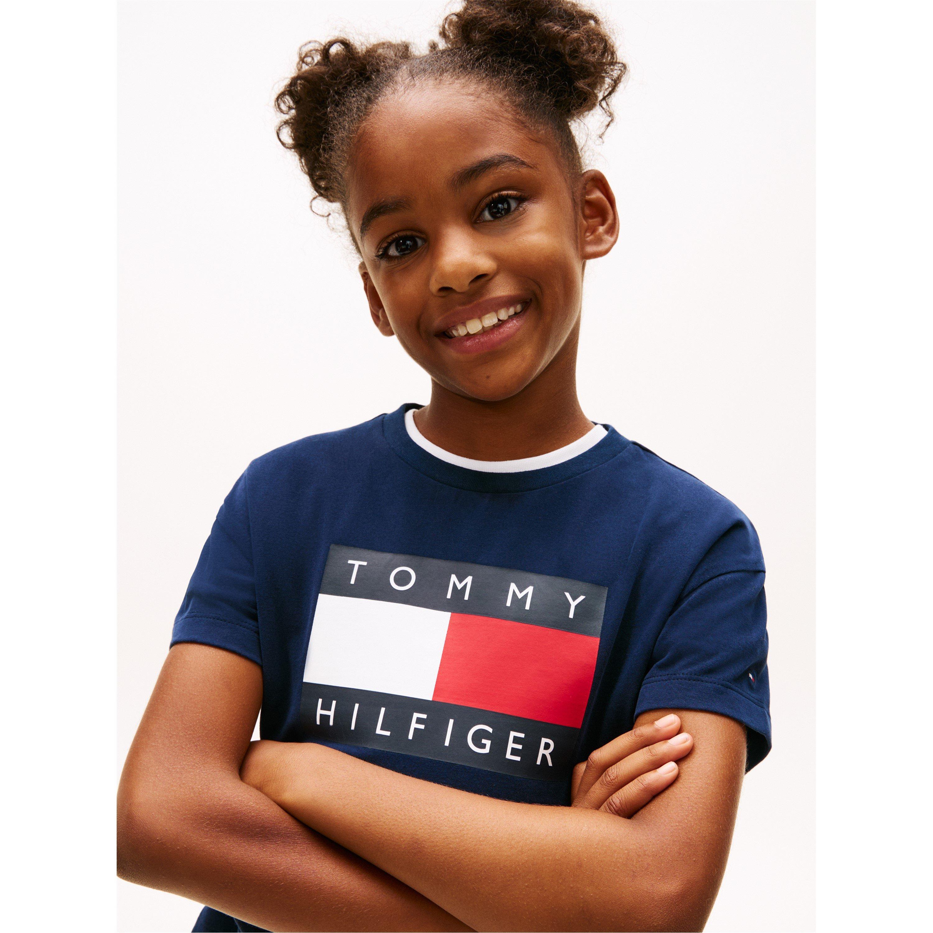Night Navy C1G - Tommy Hilfiger - Kids' Heritage Cropped Crop Top - 3