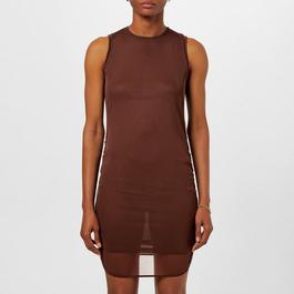 Saint Laurent Ruched Stretch Tulle Mini Dress