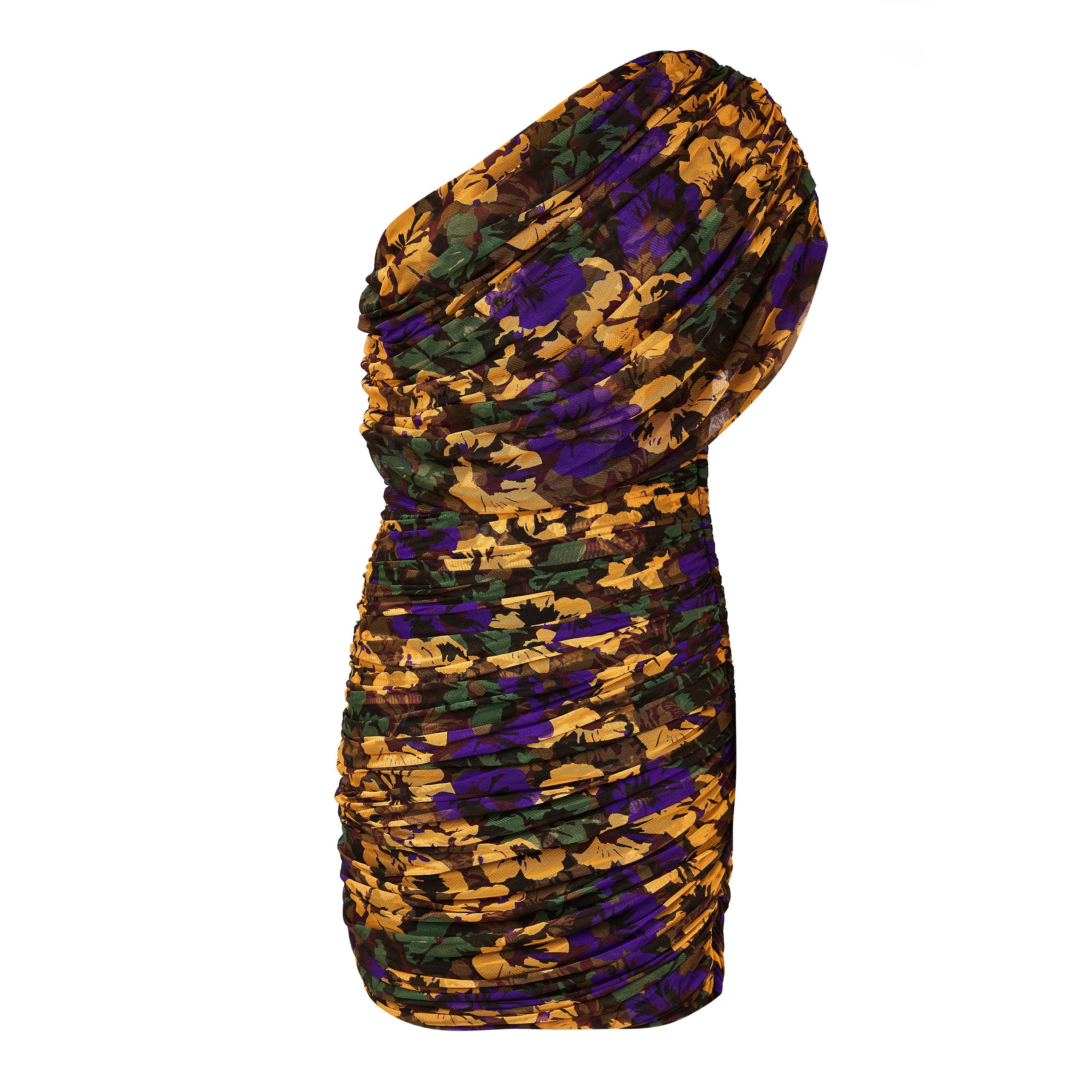 Noir Mul - Saint Laurent - One Shoulder Ruched Dress - 5