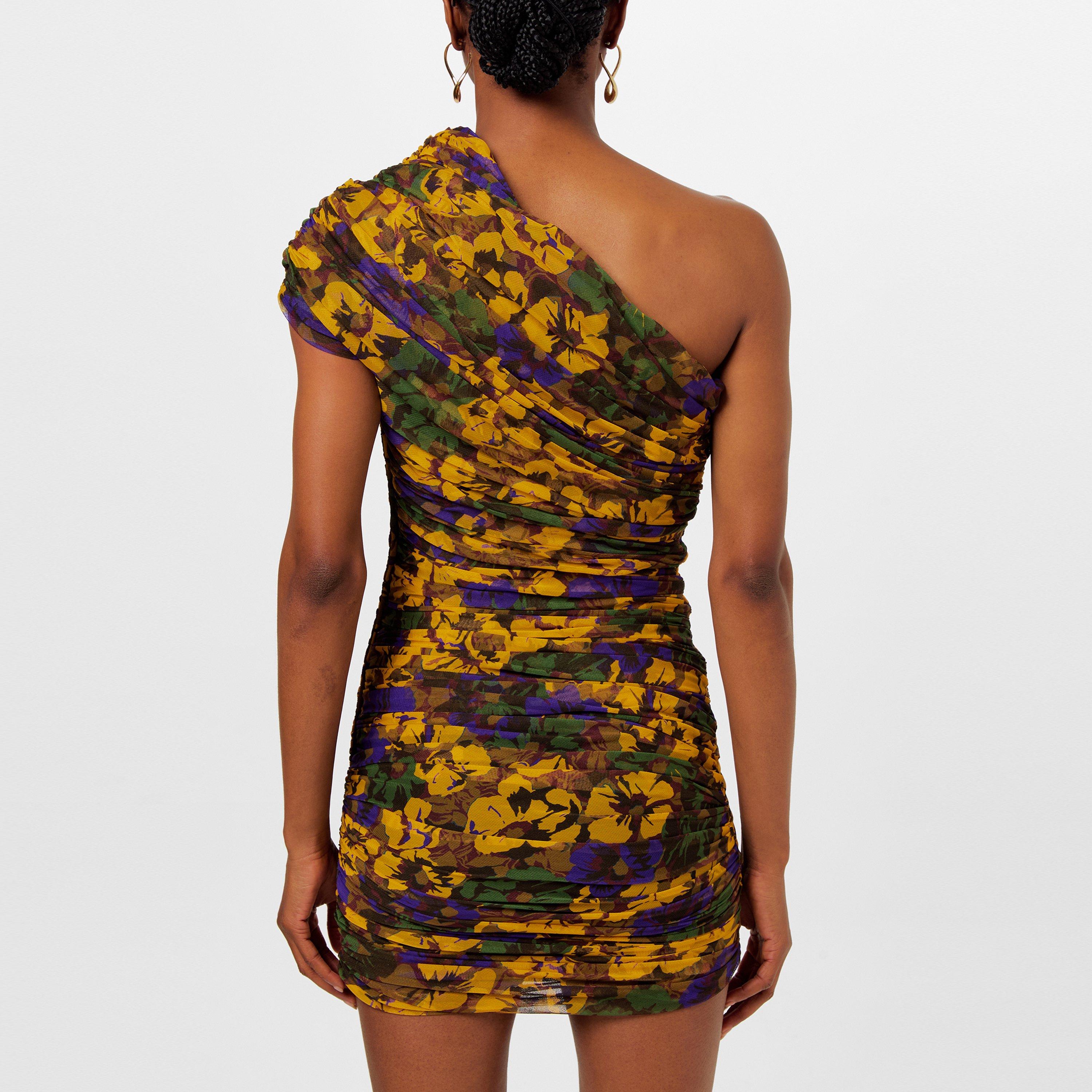 Noir Mul - Saint Laurent - One Shoulder Ruched Dress - 3