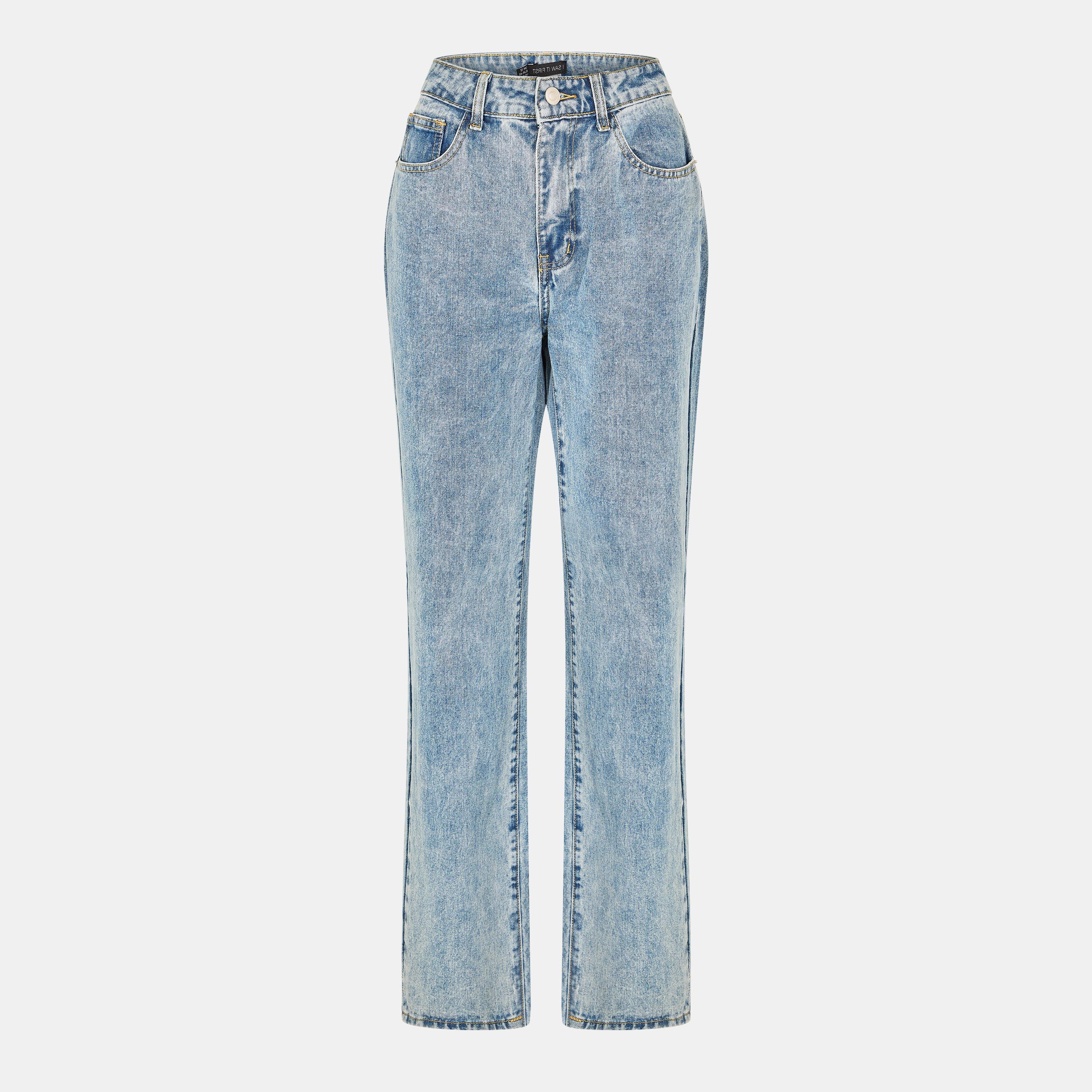 Blue - I Saw It First - Straight Leg Jeans - 1