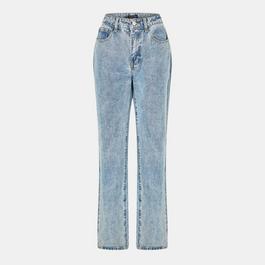 I Saw It First Zip Detail Wide Leg Jeans