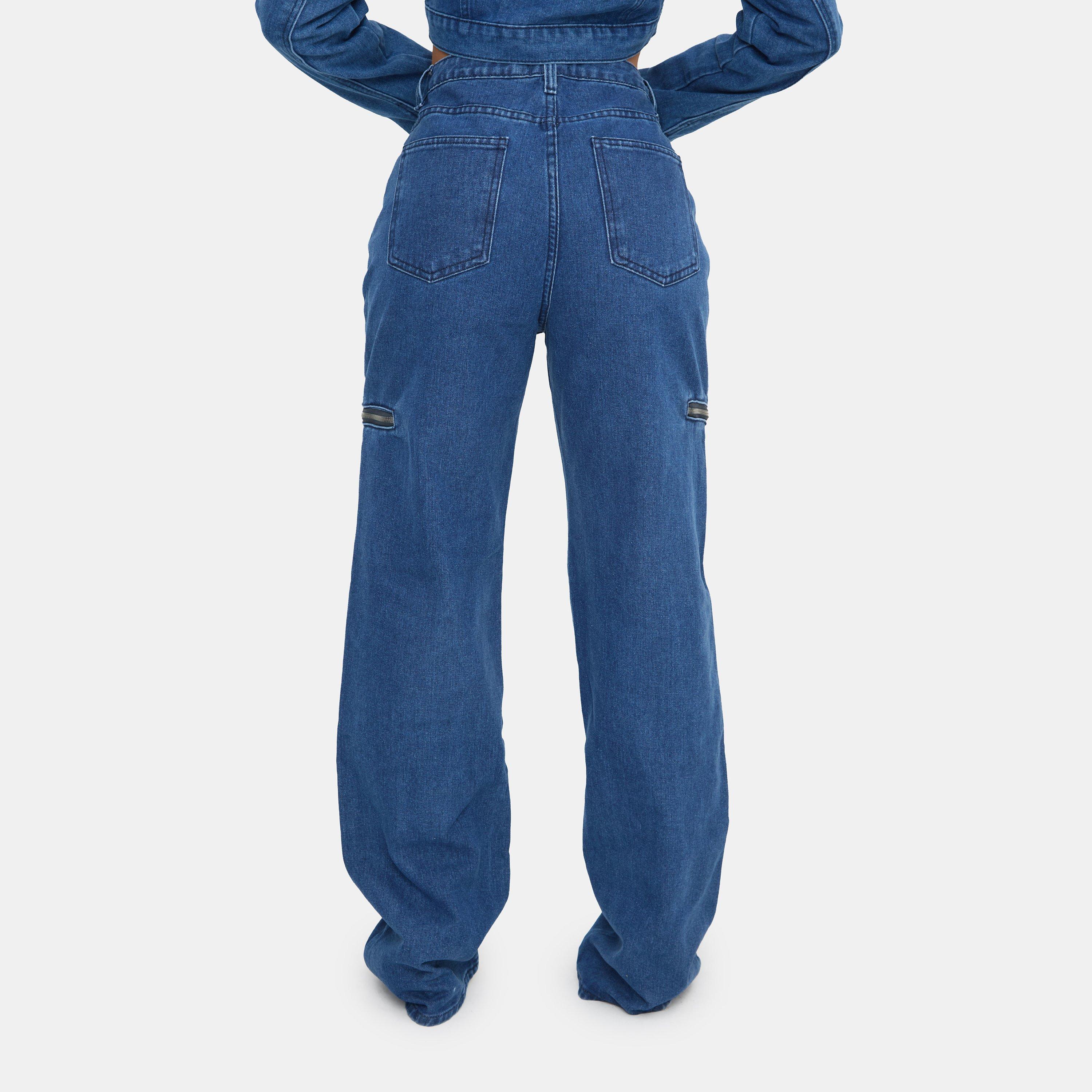 Mid Blue - I Saw It First - Straight Leg Jeans - 2
