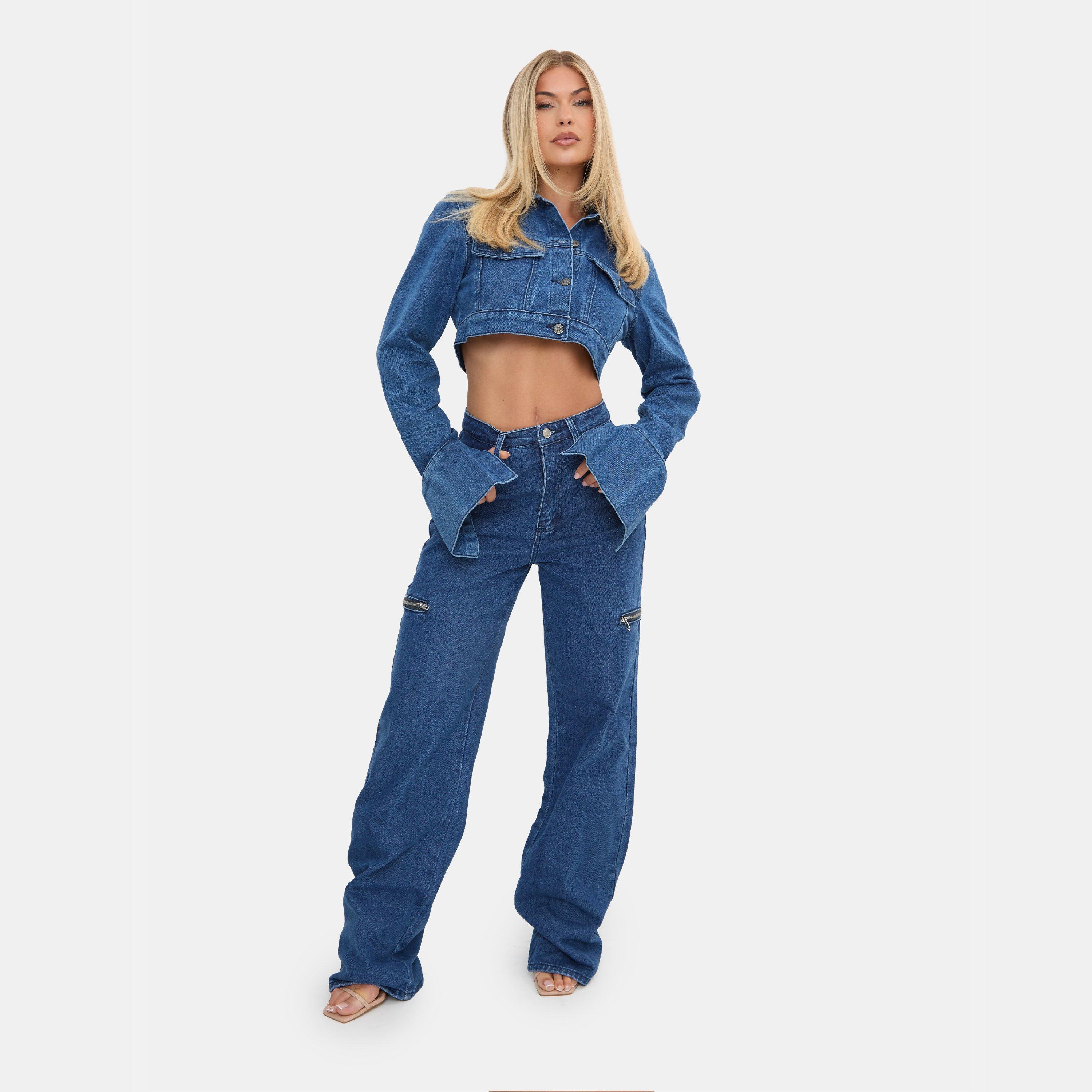 Mid Blue - I Saw It First - Straight Leg Jeans - 3