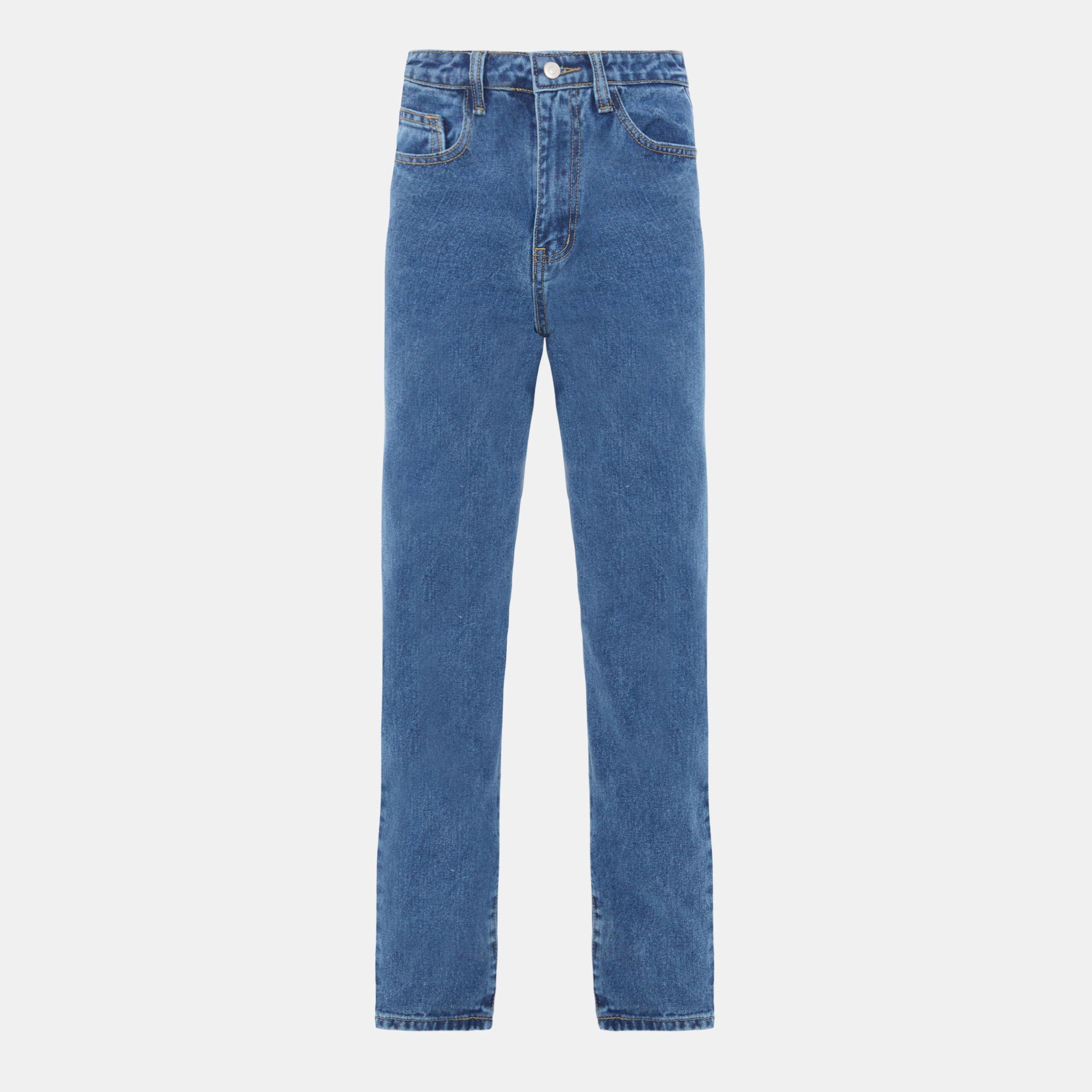 Mid Blue - I Saw It First - Straight Leg denim Jean - 1