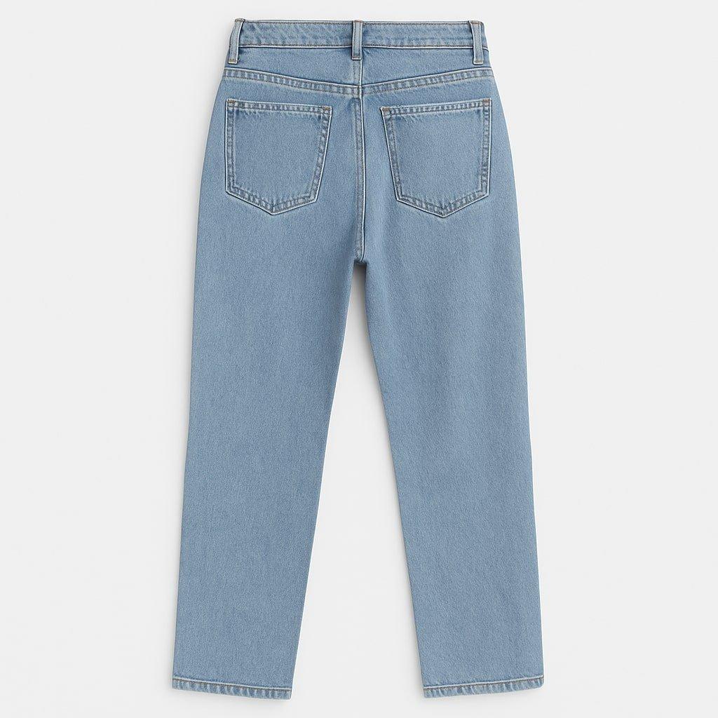 Mid Blue - I Saw It First - Distressed Straight Jeans - 2