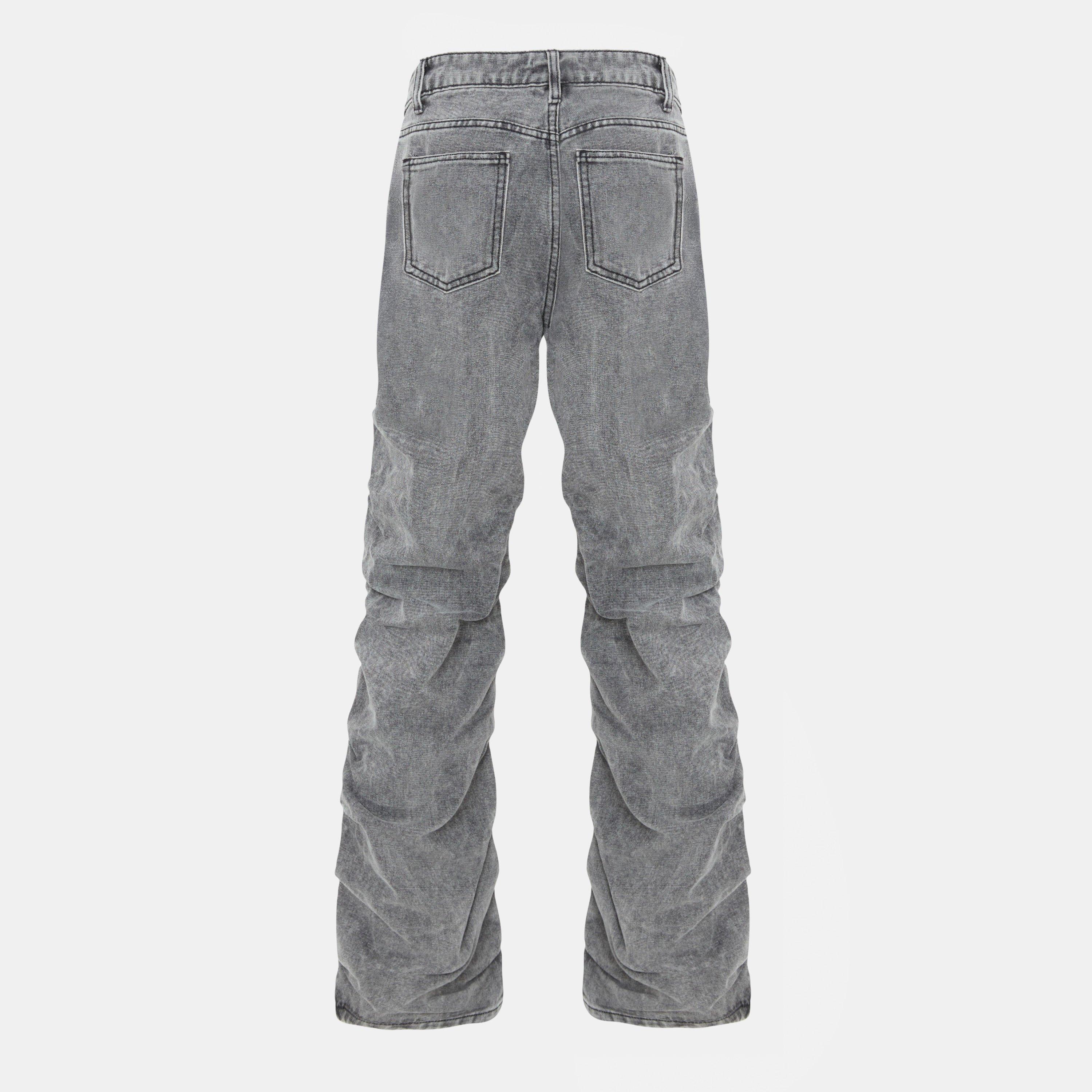 Black - I Saw It First - Ruched Straight Jeans - 2