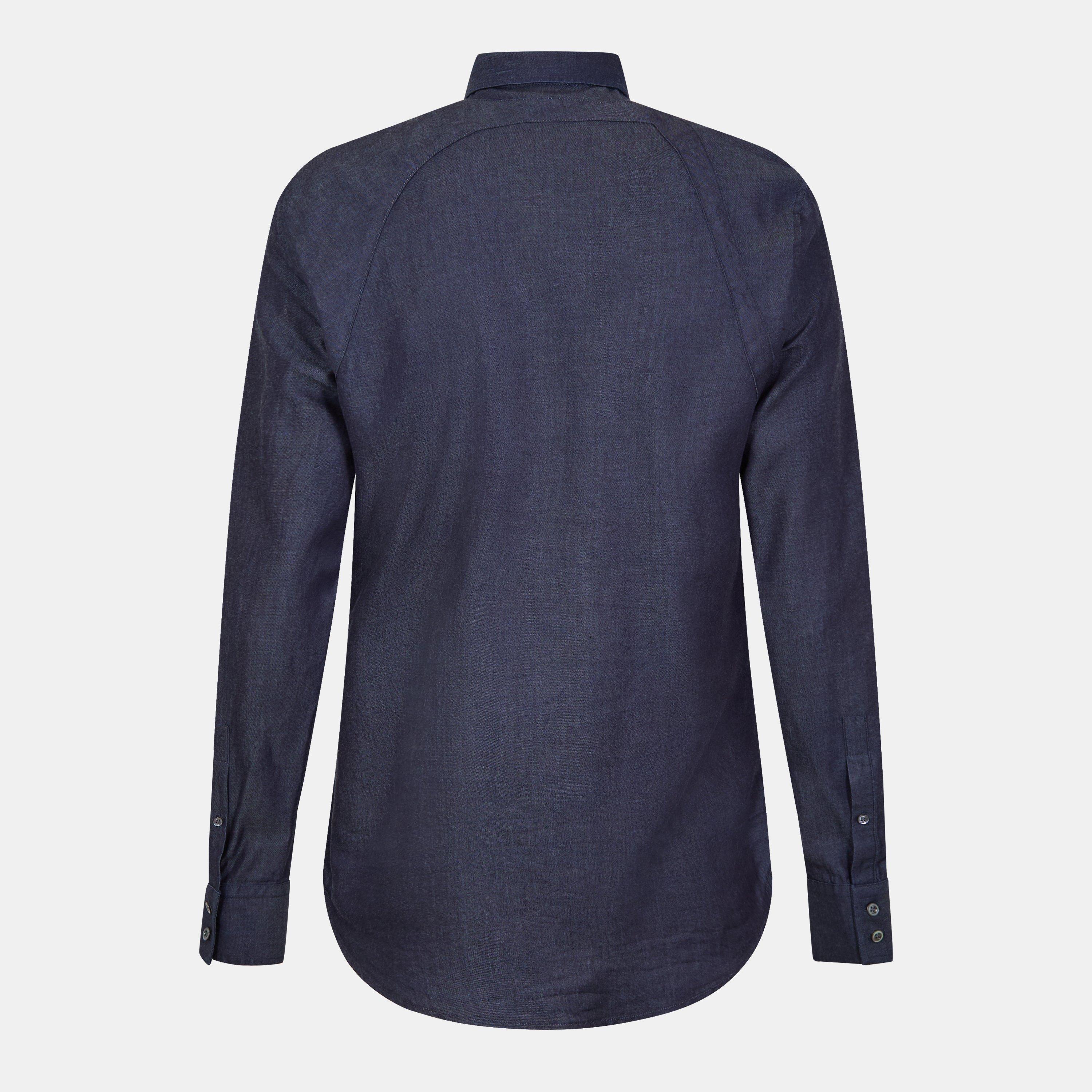 Indigo - Alexander McQueen - Men's Alex Long-Sleeve Denim Shirt - 2