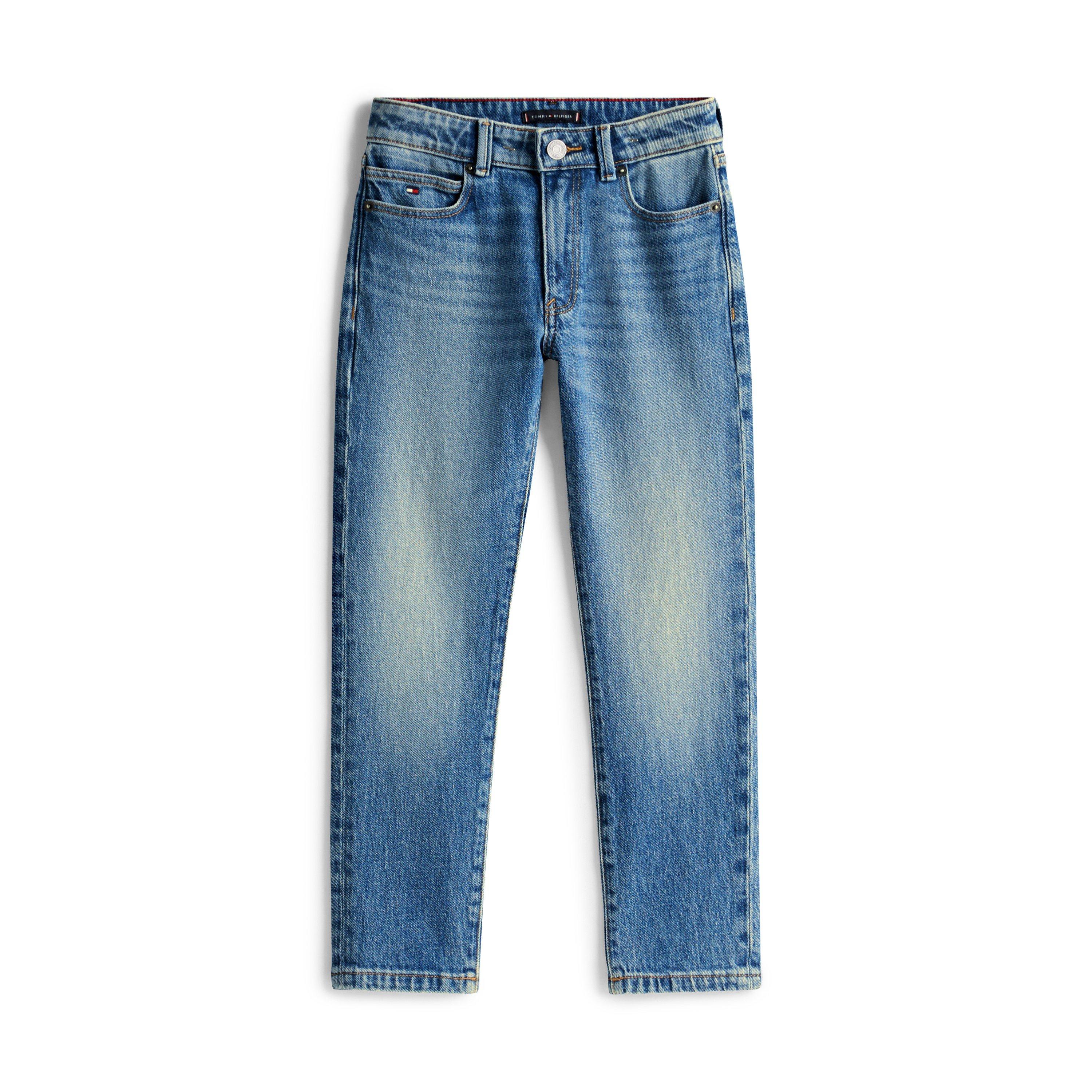 Tommy Hilfiger Kids' Durable Denim Straight Leg Jeans - Vintage 1BJ - Size 14Y