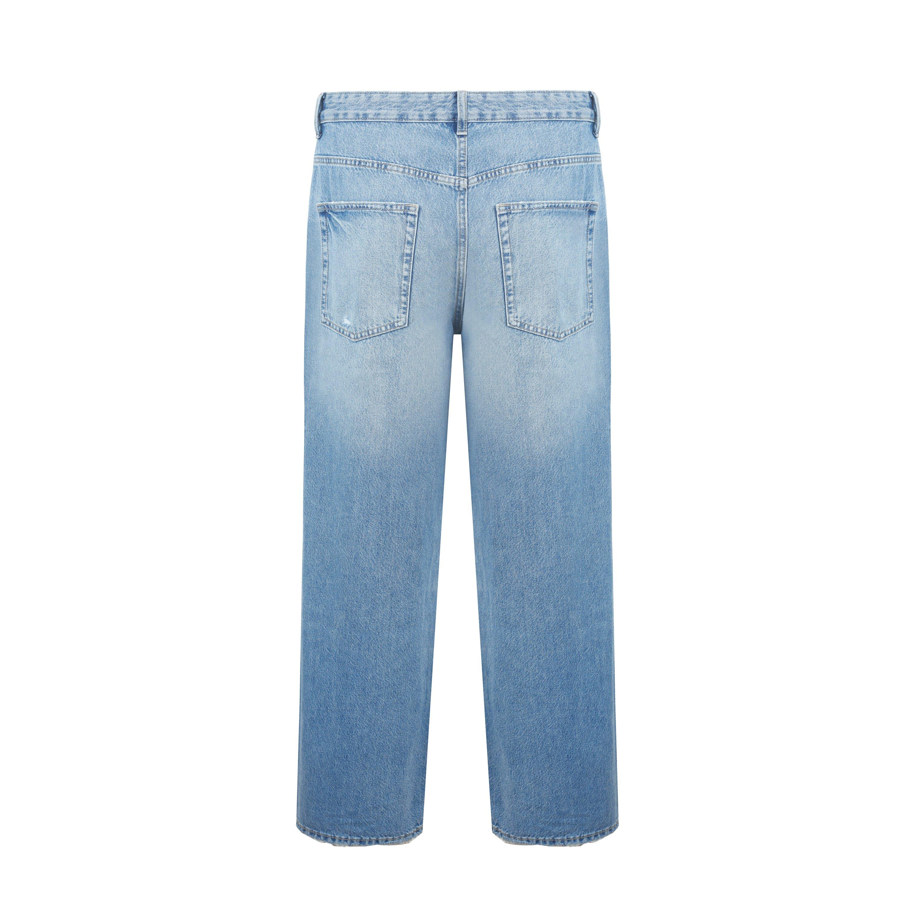 Blå - Fabric - Baggy Jeans - 2