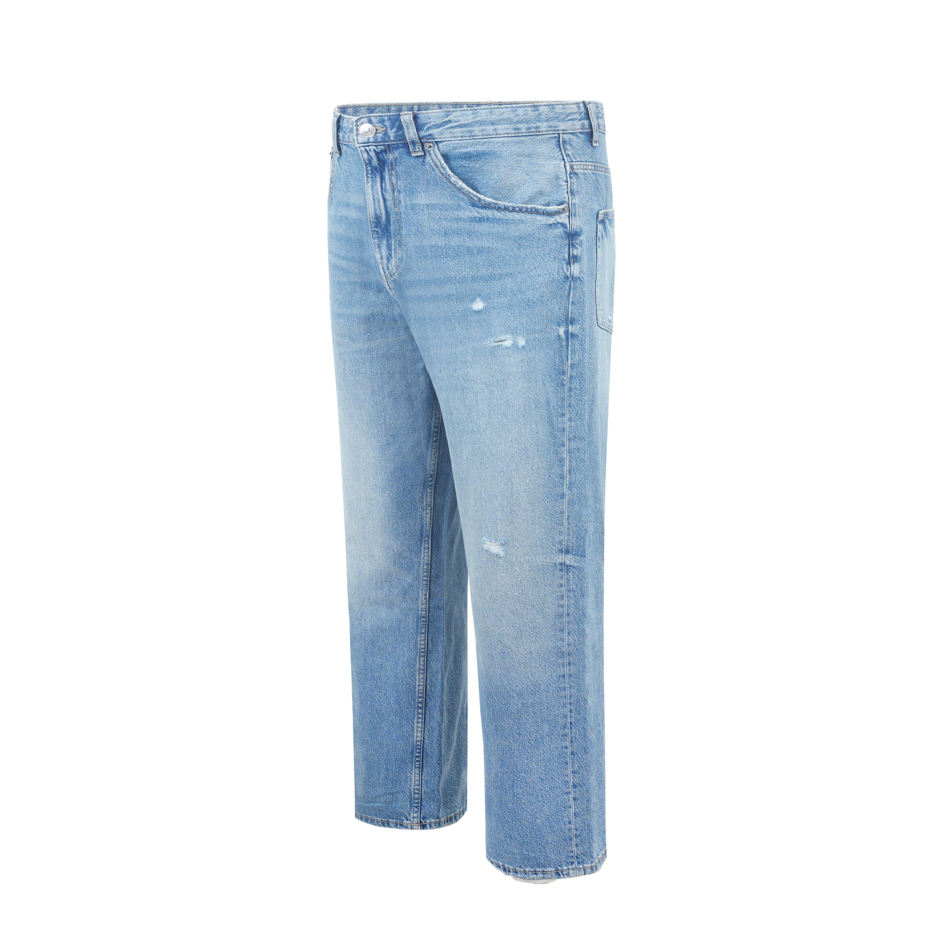 Blå - Fabric - Baggy Jeans - 3