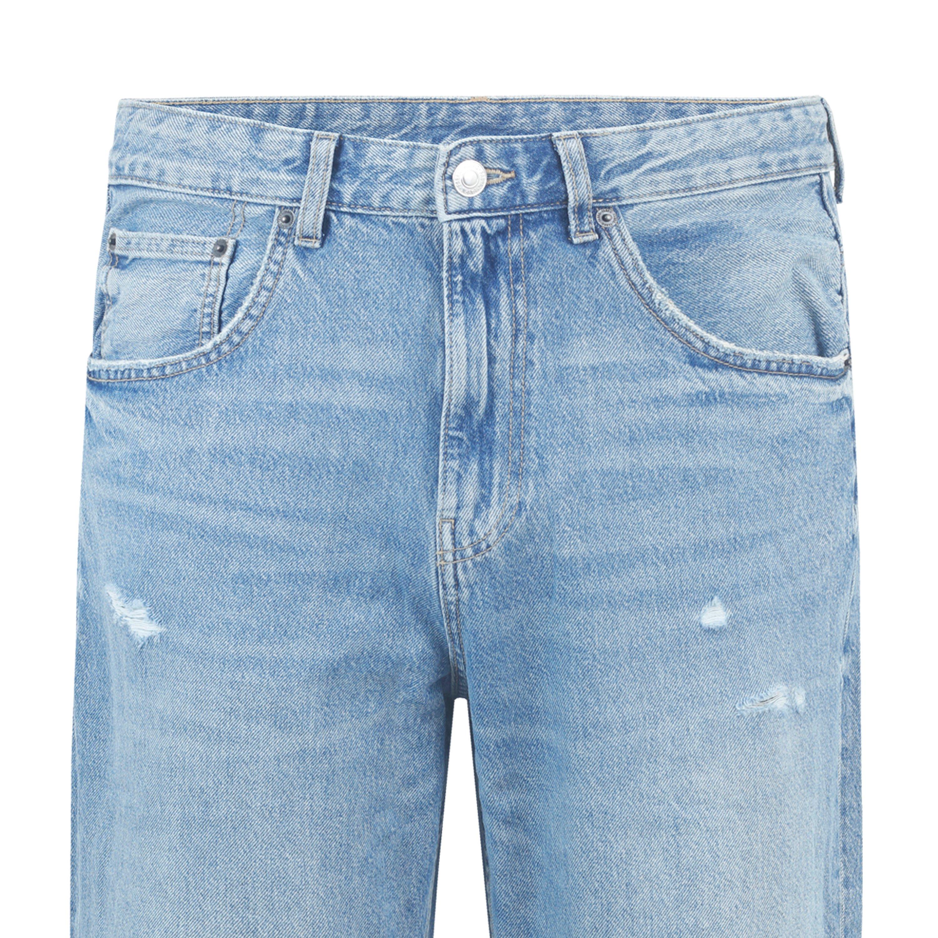 Blå - Fabric - Baggy Jeans - 4