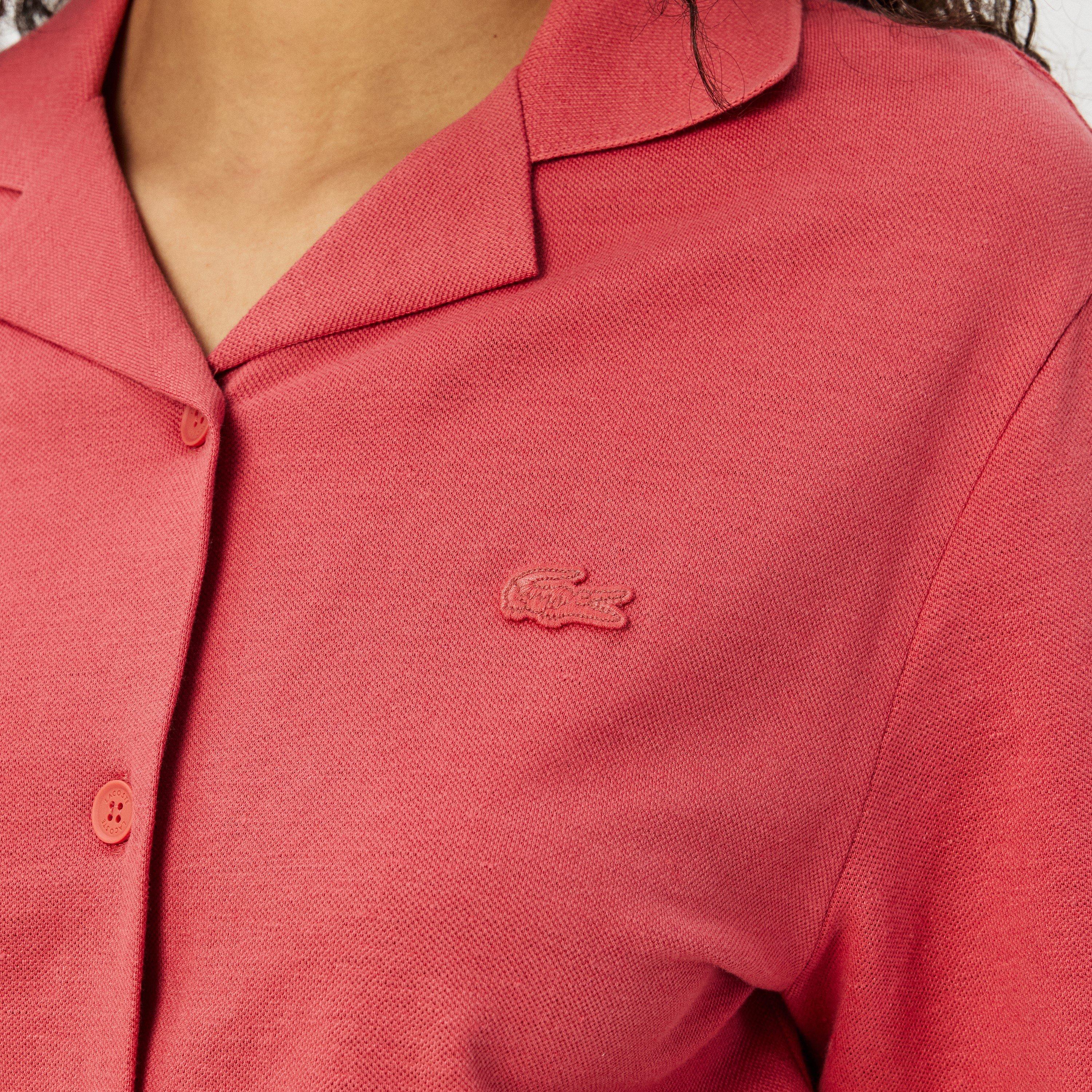 Sierra Rood - Lacoste - Women's Short-Sleeve Dress Shirt - 5