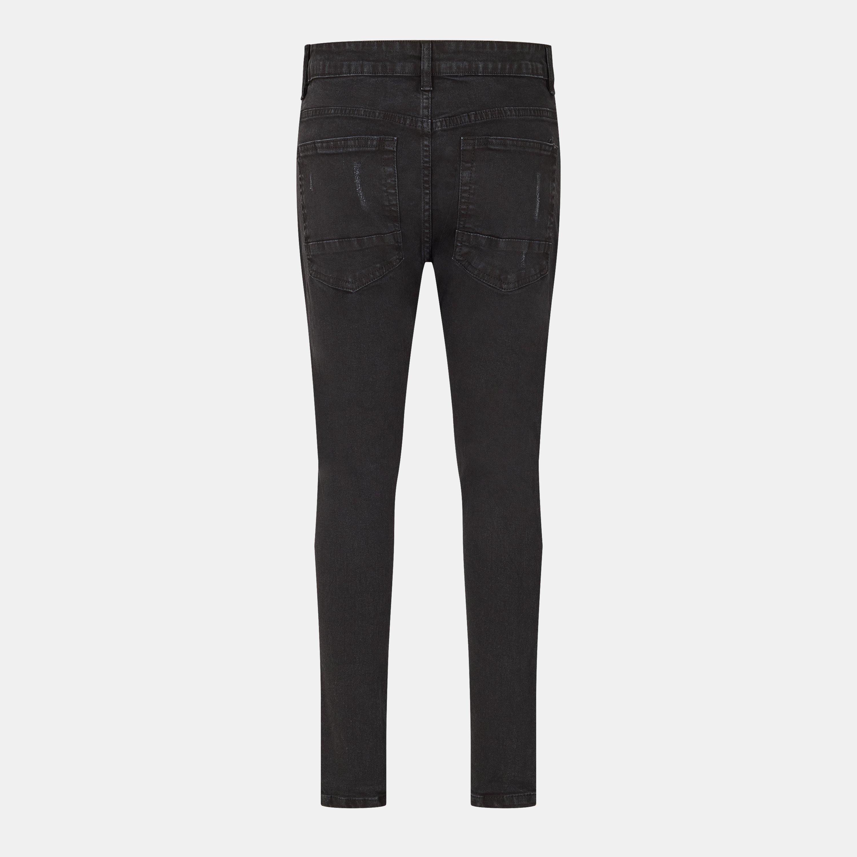 Charcoal - Brave Soul - Skinny Fit Denim Jean with Button Fly - 2