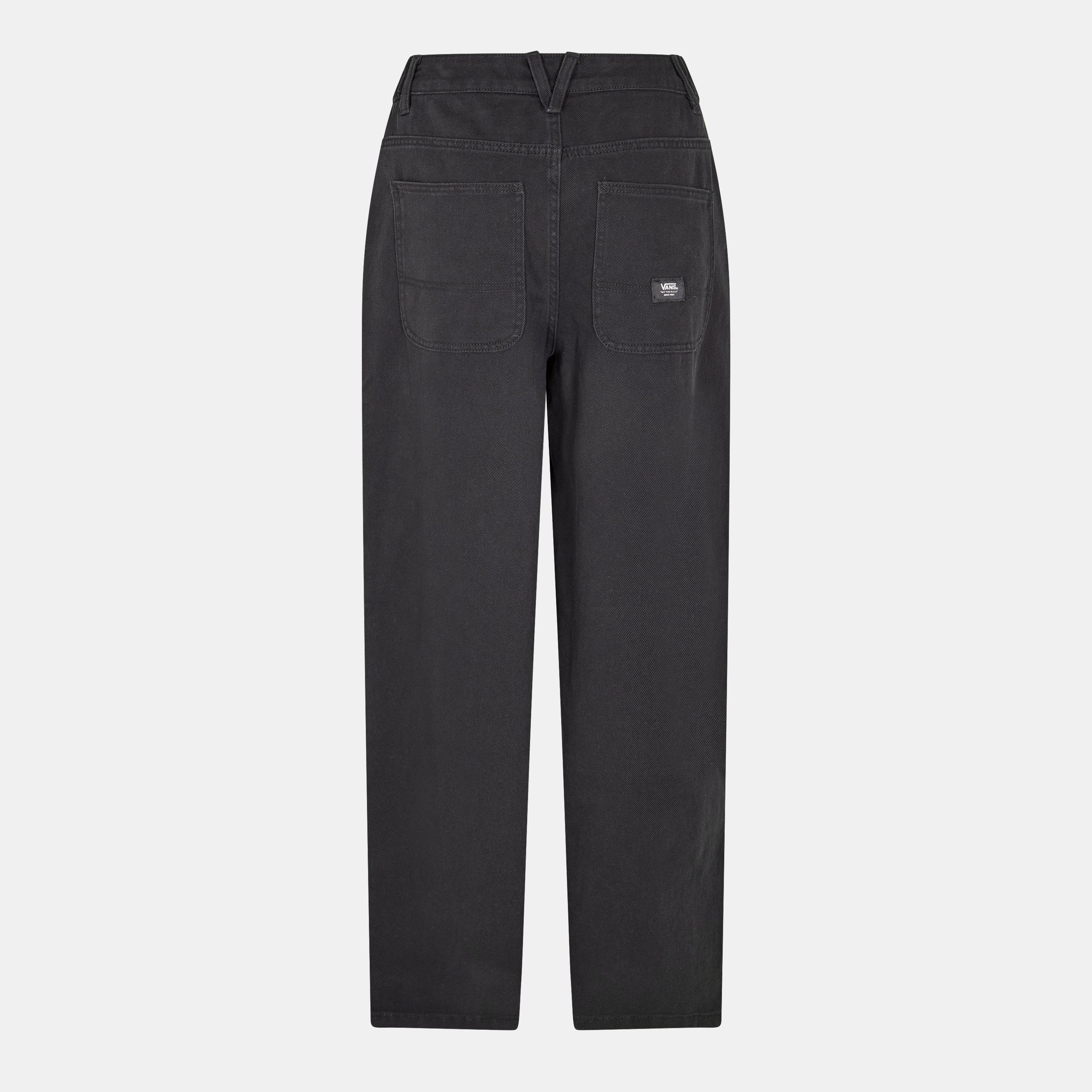 Black - Vans - Curbside Pant Black Straight Leg Jeans Womens - 2