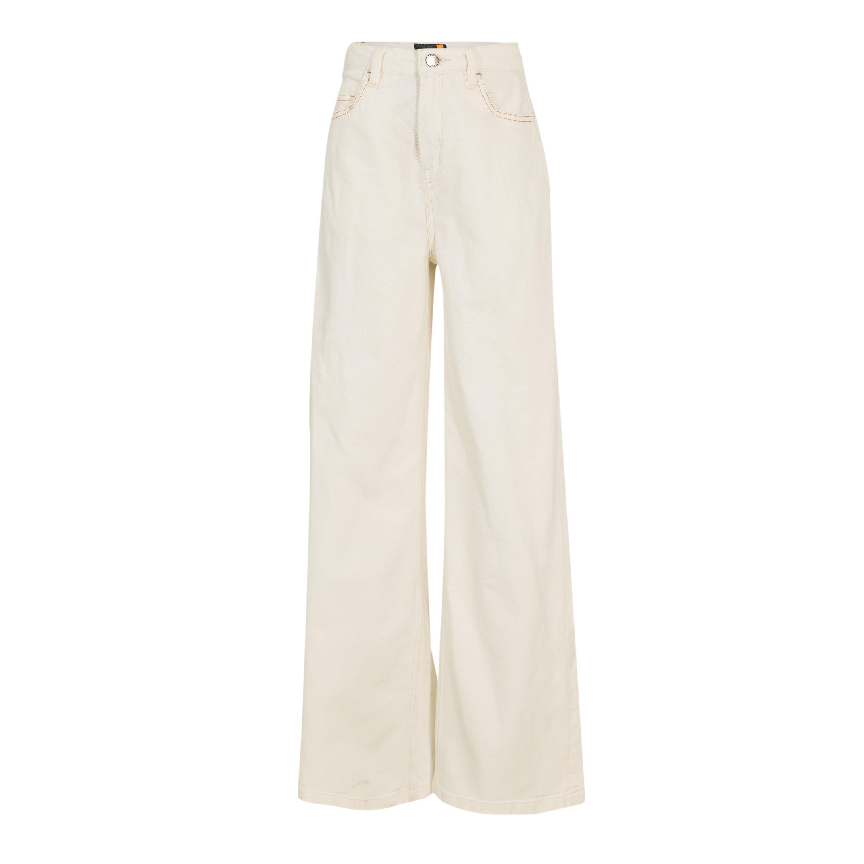 Timberland Women's Carpenter Pants Peach Pink Wash Straight Leg Jeans - Vintage White - 25