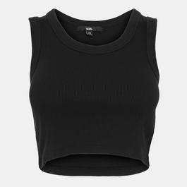 Vans Drew Rib Tank Ave Black Vest Womens