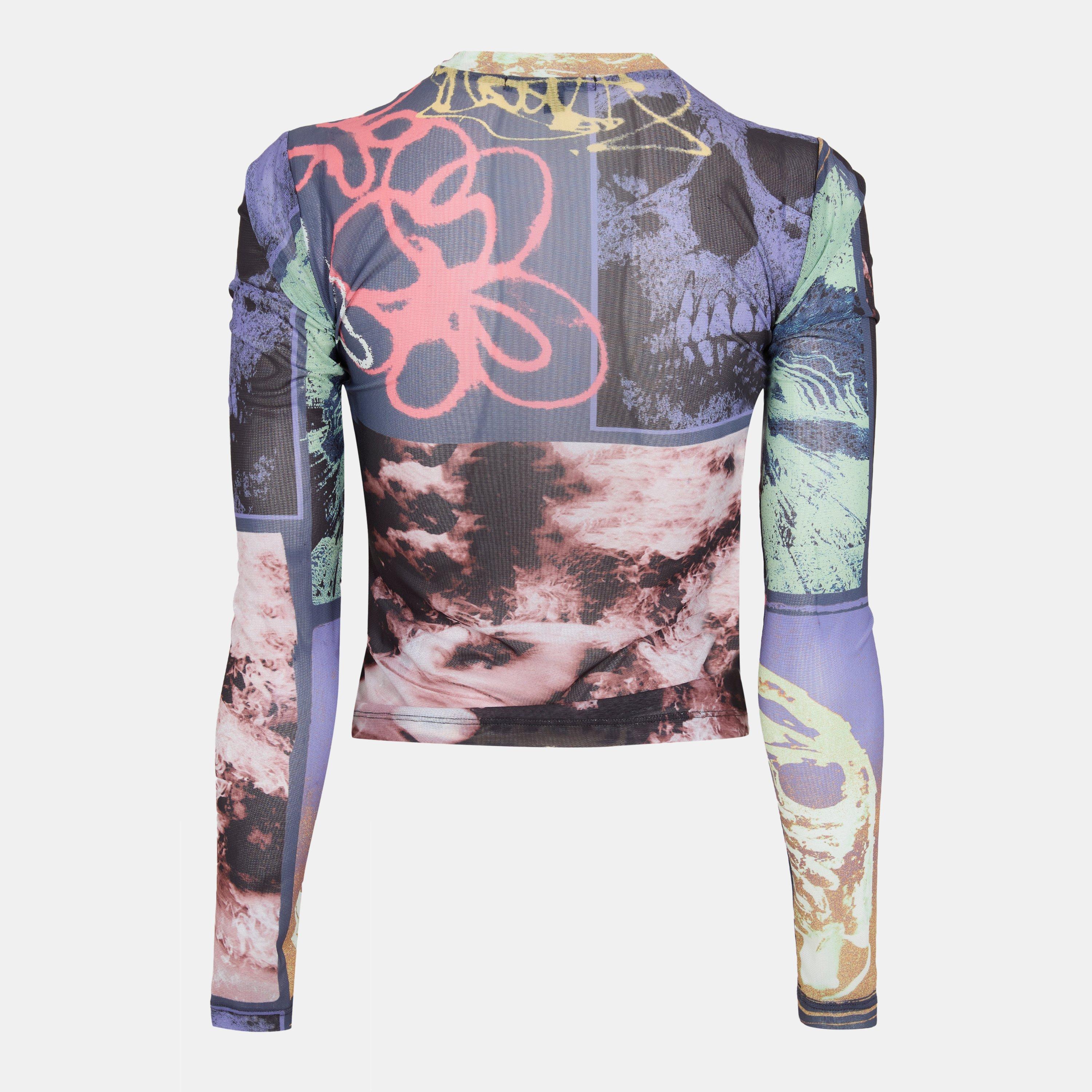 Noite parisiense - Vans - Ludlow Mesh Long Sleeve Parisian Ni T-Shirt Womens - 2