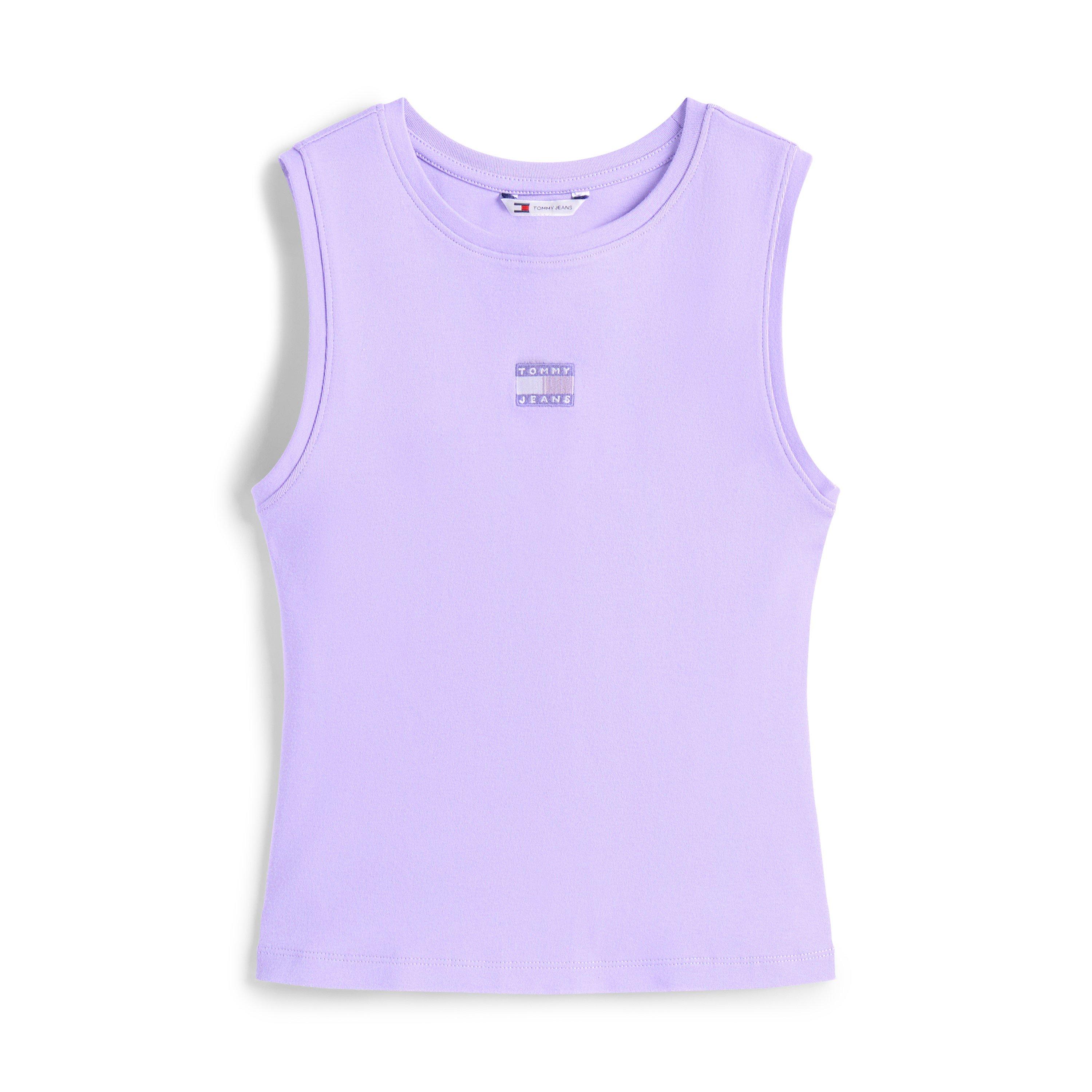 Ophelia Purple - Tommy Jeans - Women's Badge Tank Vest - 1