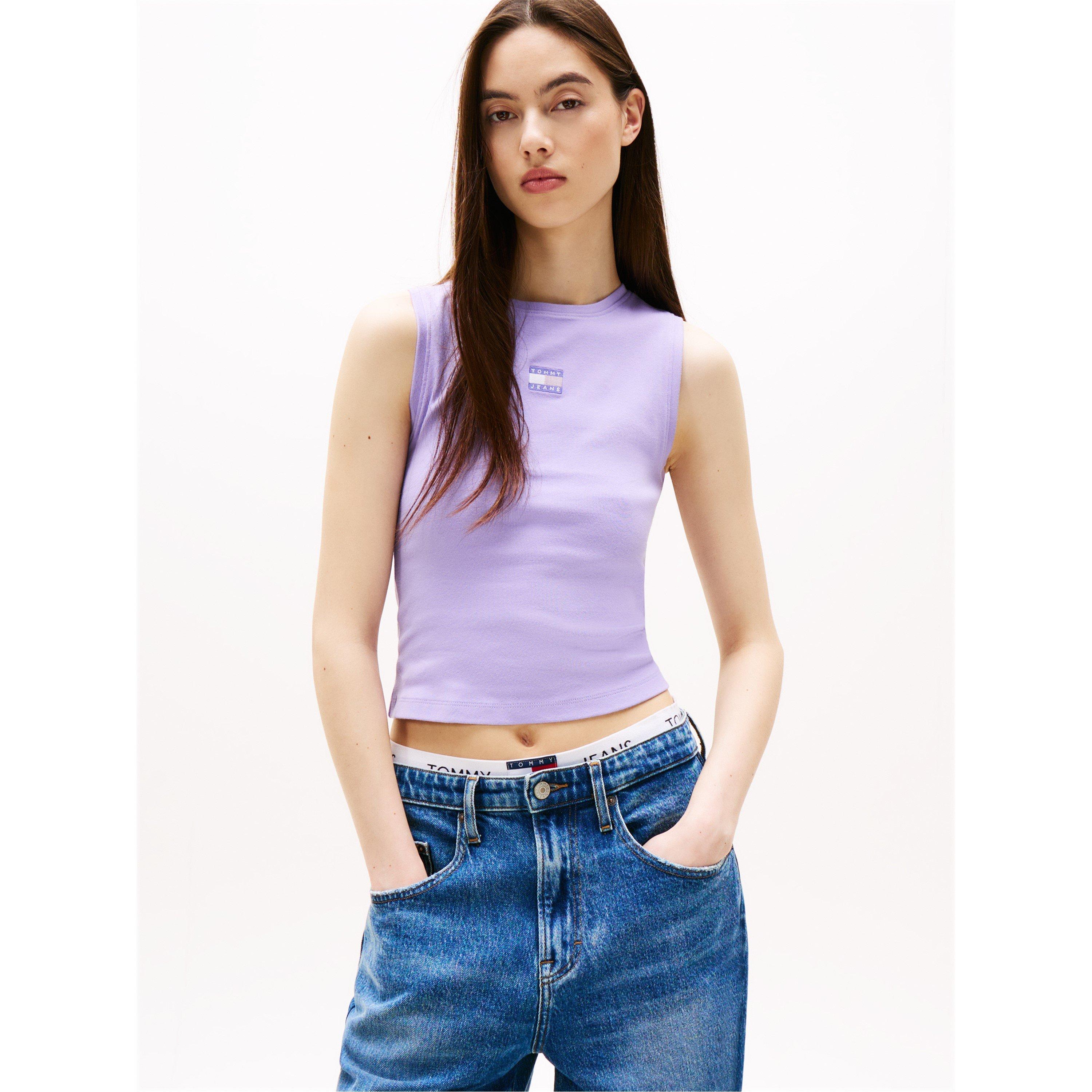 Ophelia Purple - Tommy Jeans - Women's TJ Badge Vest - 2