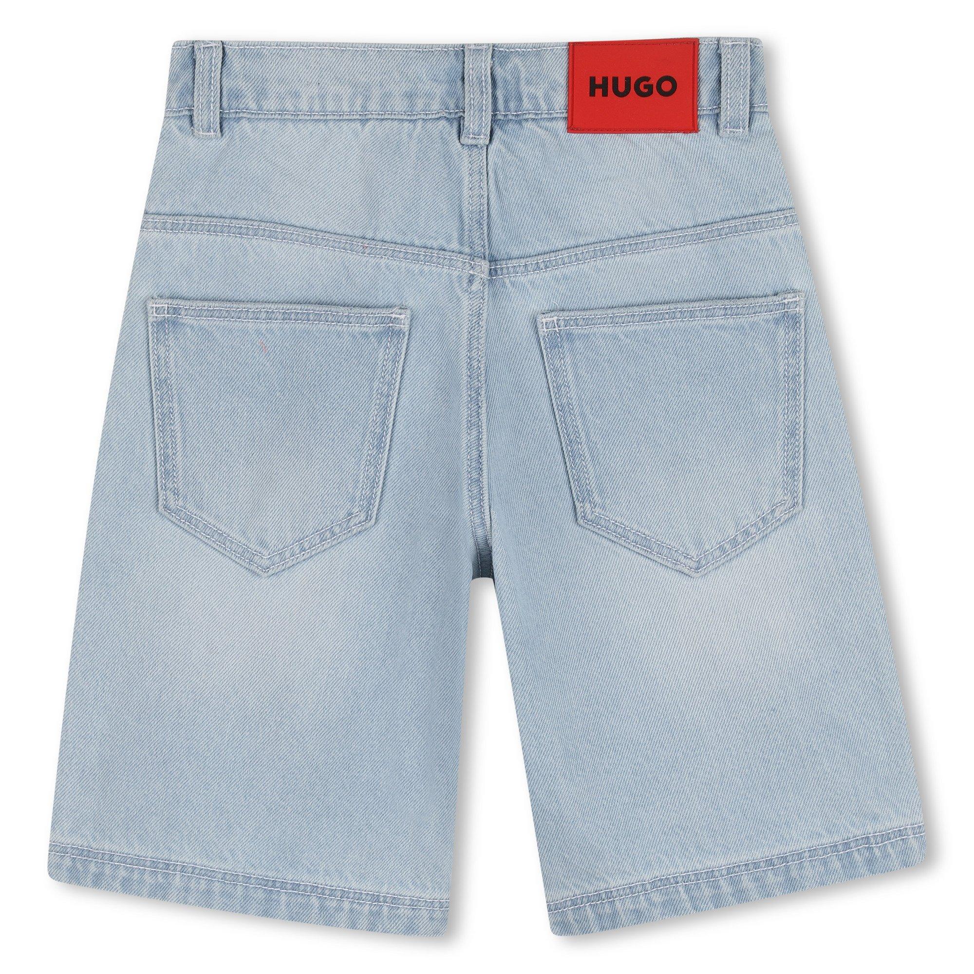 Light Blue - Hugo - Hugo Denim Shorts Jn63 - 2