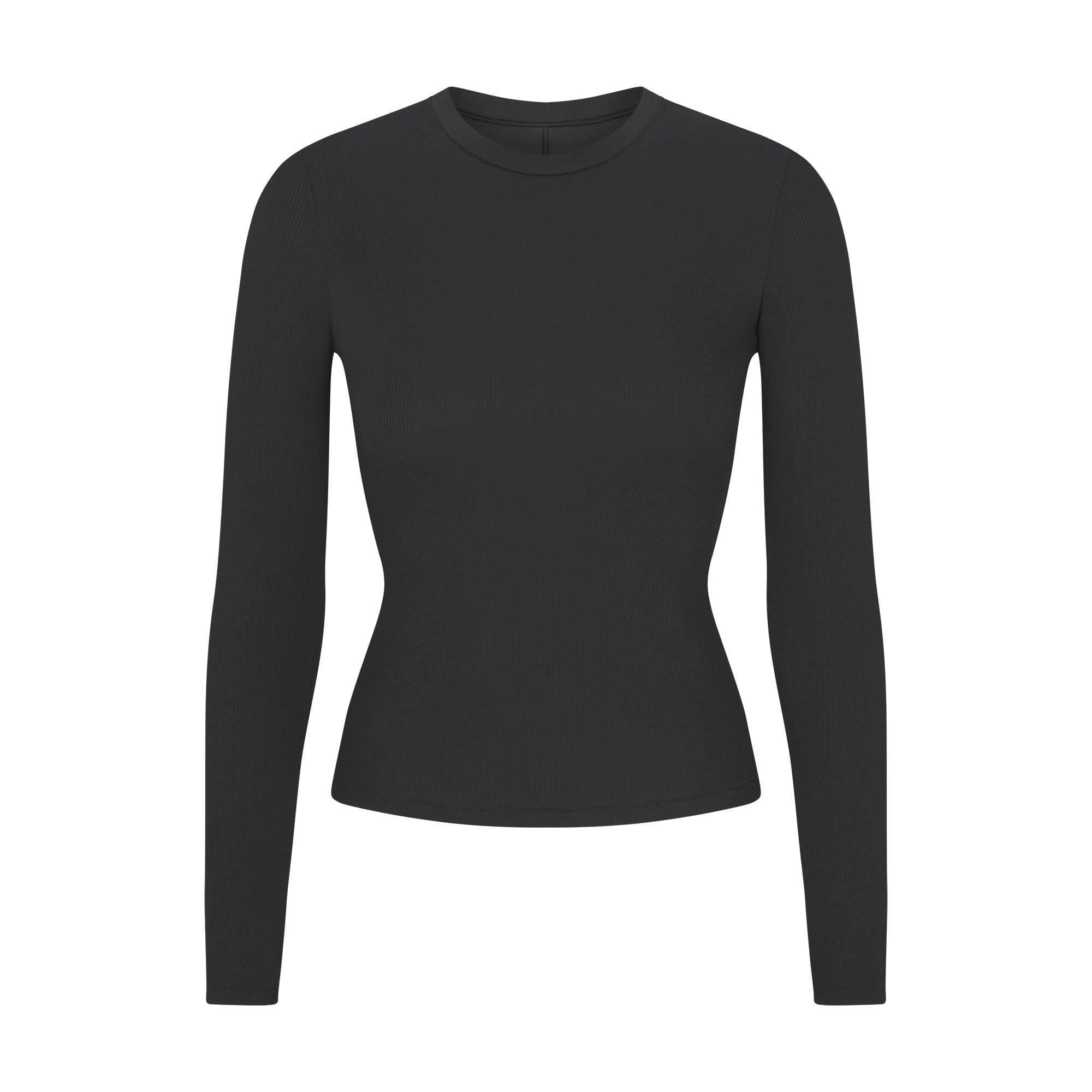 SKIMS Womens Cotton Rib Long Sleeve T-Shirt