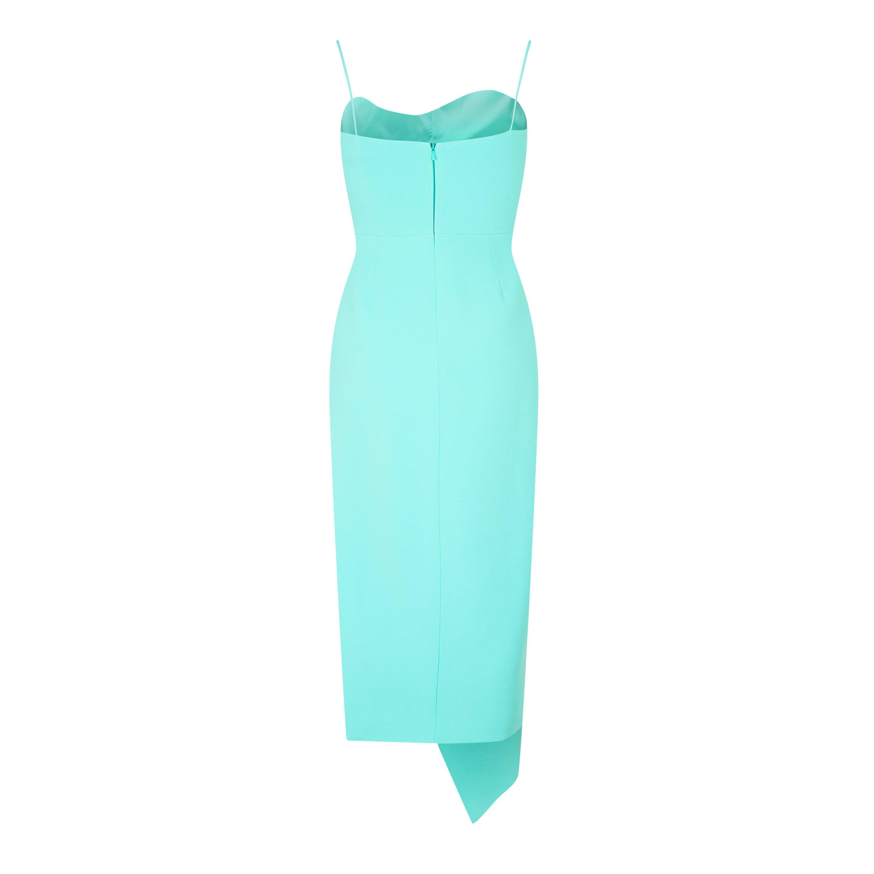 Aqua/Aqua - David Koma - Metallic Embellished Midi Dress - 5