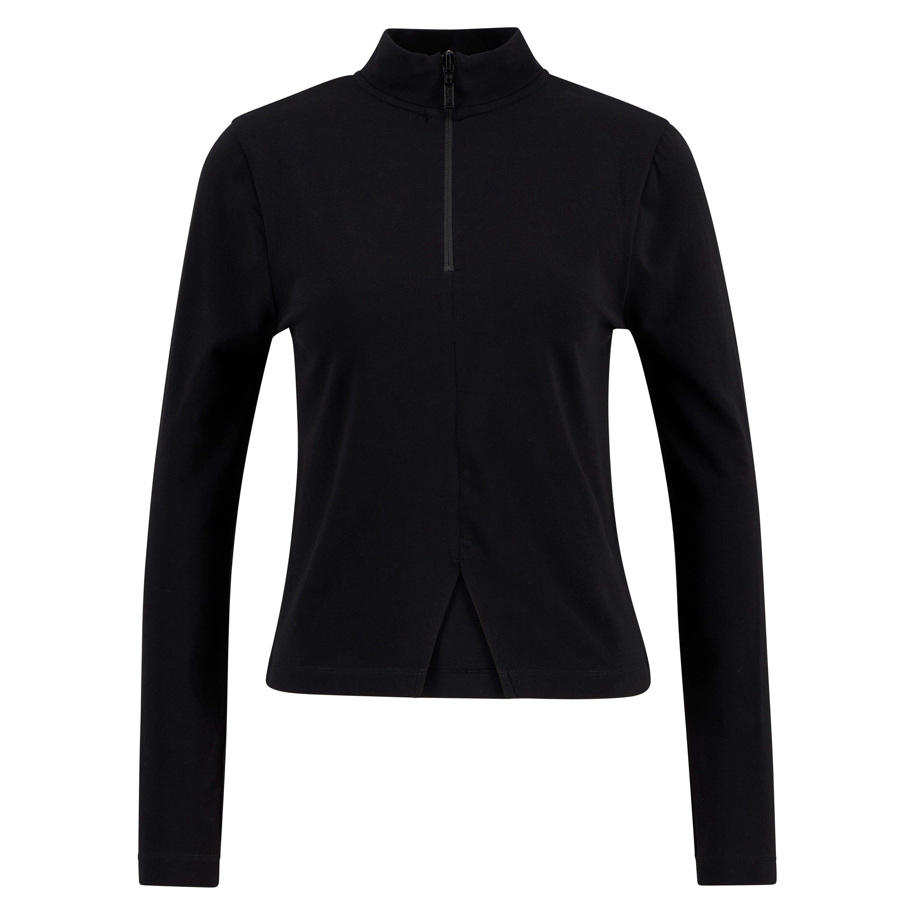 Black - Barbour International - Womens Dallas Half Zip Top - 1